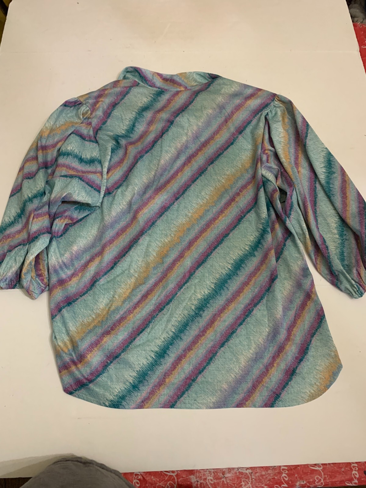Vintage Ample Togs California Women’s Short Sleeve Button Collar Shirt Size 44W
