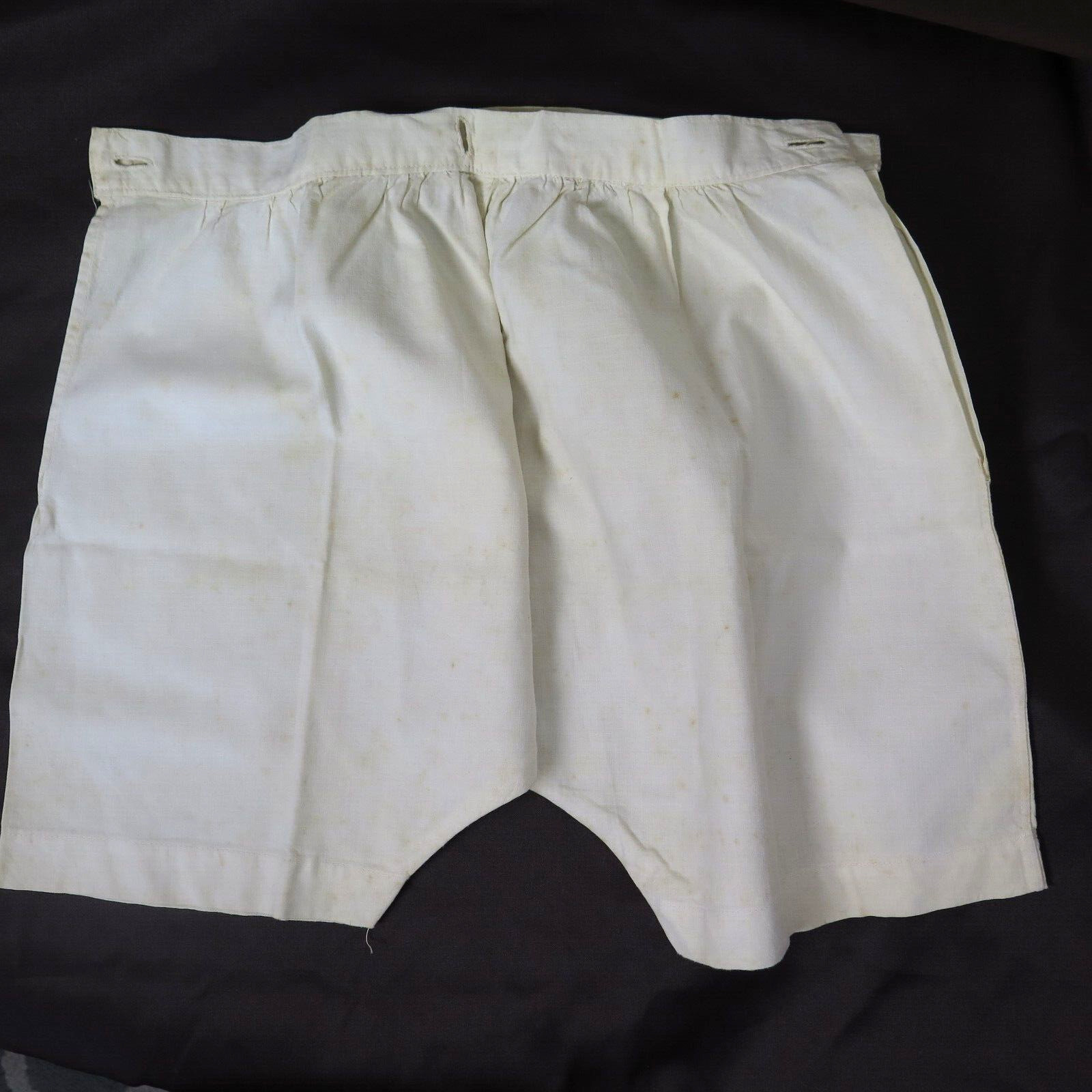 Handmade Undergarment Antique Women’s Cotton 6 Buttonholes Pantaloon