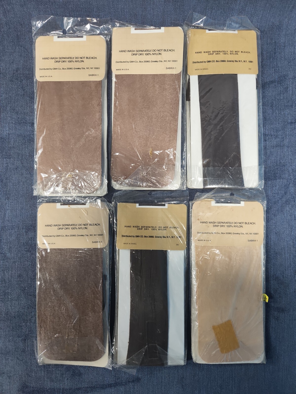 6 Sabra Knee Hi Non Binding Double Knit Reinforced Toe Stockings NEW 8.5-11 u-1E