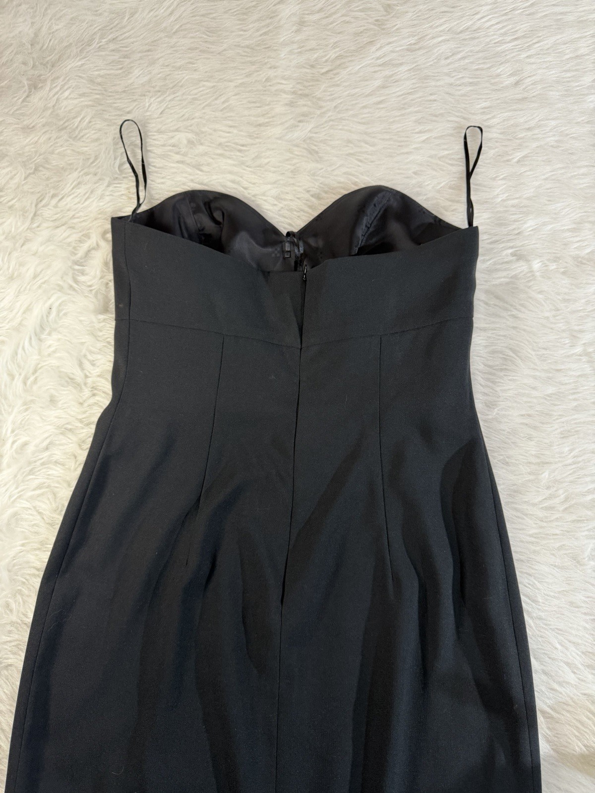 Vintage ’80S A J BARI Sweetheart Neckline Strapless Evening Gown Size 14