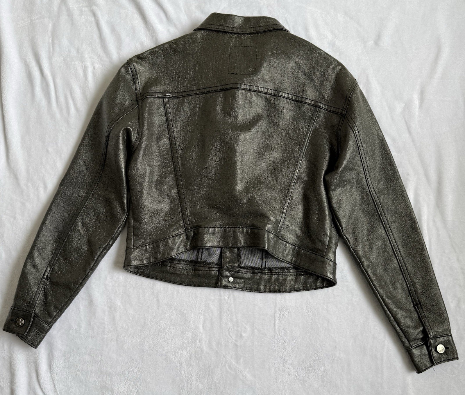 Vintage Y2K Vintage Dr Martens Air Wair Waxed Jacket Silver Gray Size Large