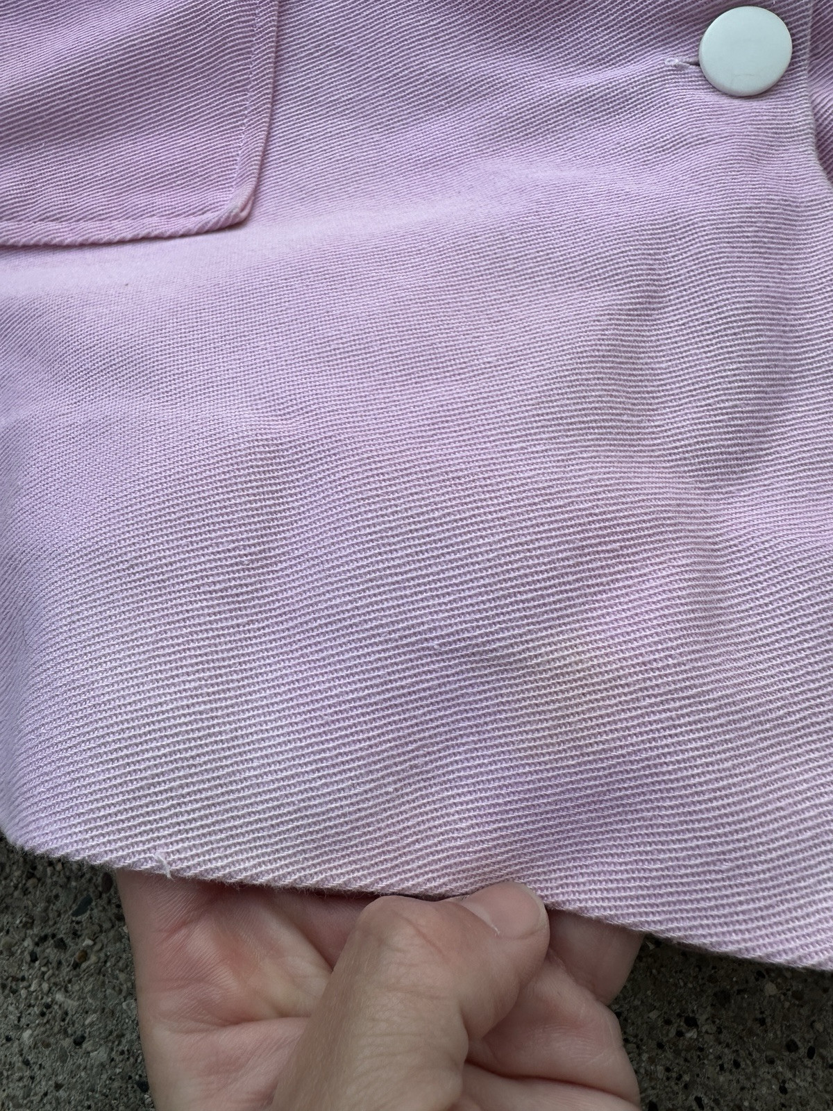 Vintage 1960s Pink Asymmetrical Skort Shorts Women’s XS S 25 26 Waist