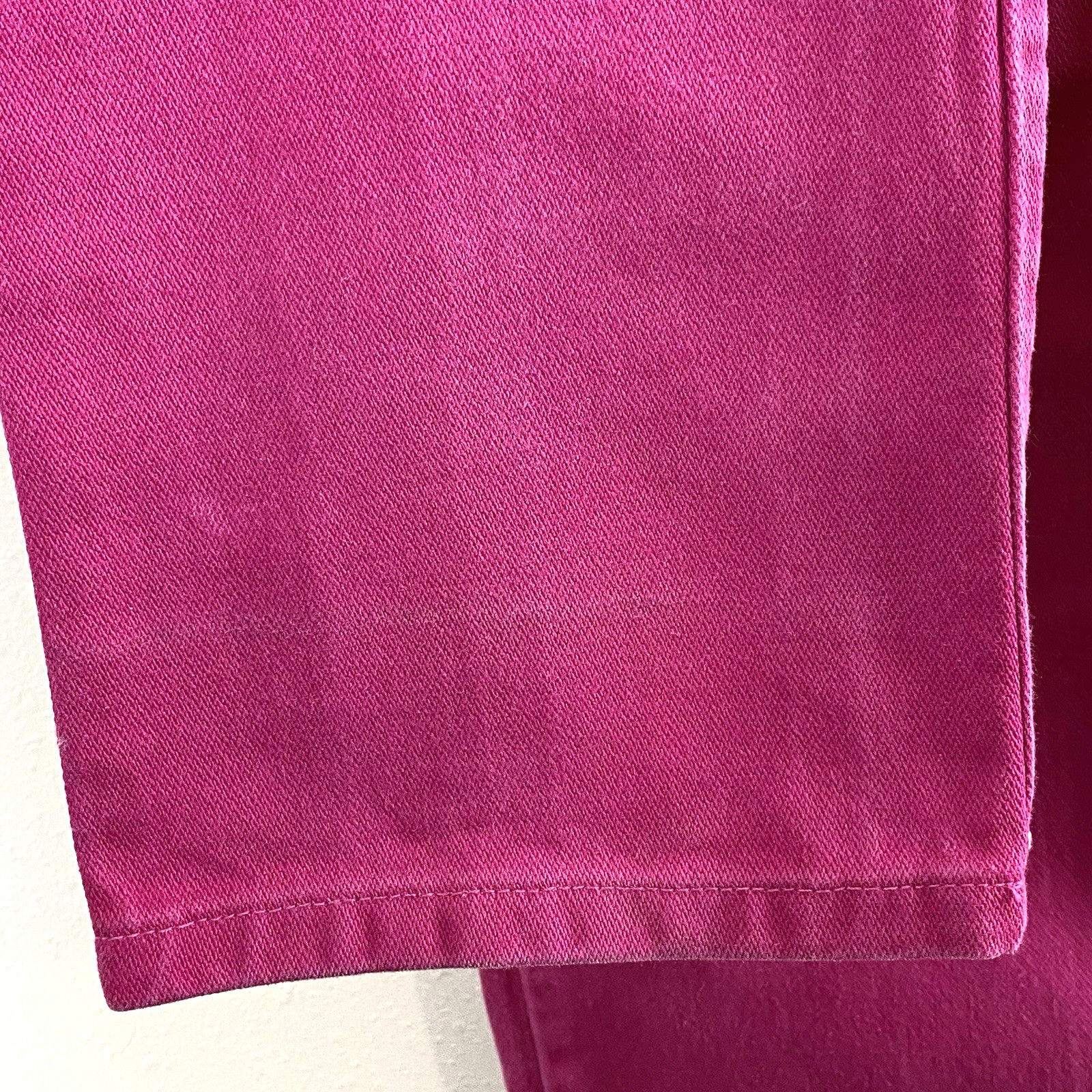Vintage Jewell’s Classic Bottoms Womens Hot Pink Jeans Juniors 7 100% Cotton USA