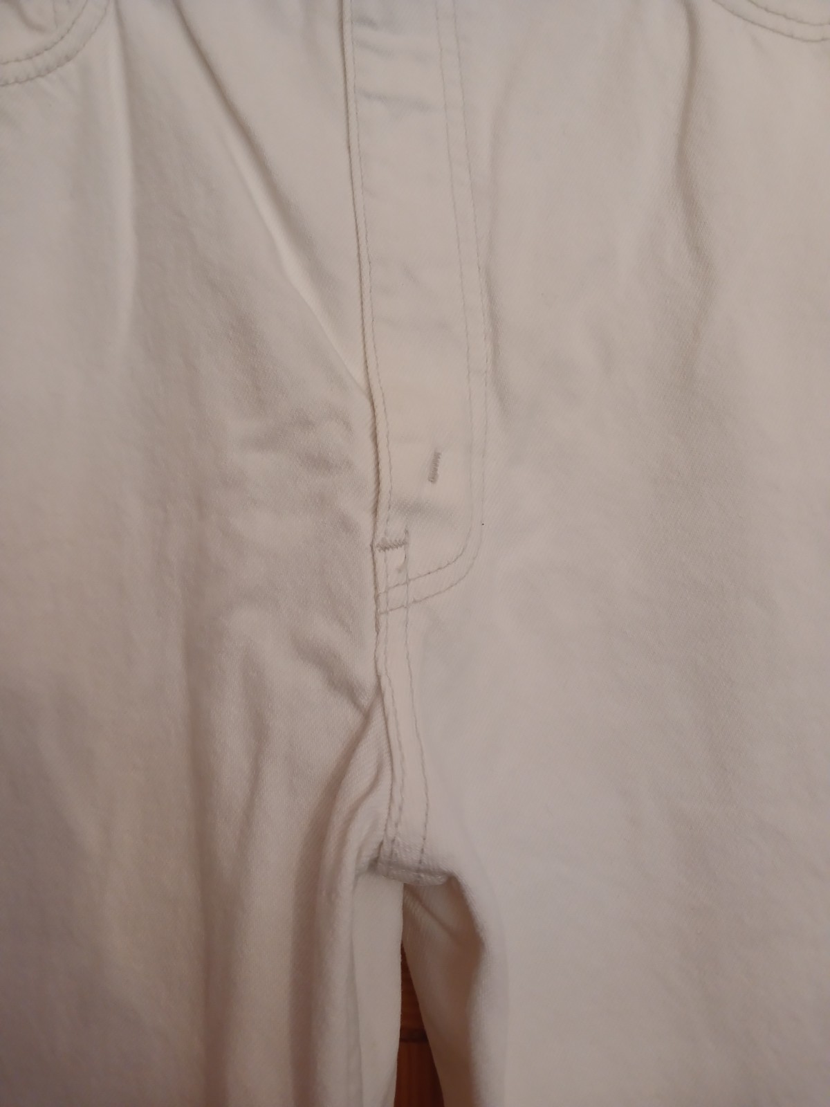 Vintage Levis 881 02 Orange Tab Jeans Off White Cream Mom High Waist W36 L32 90s