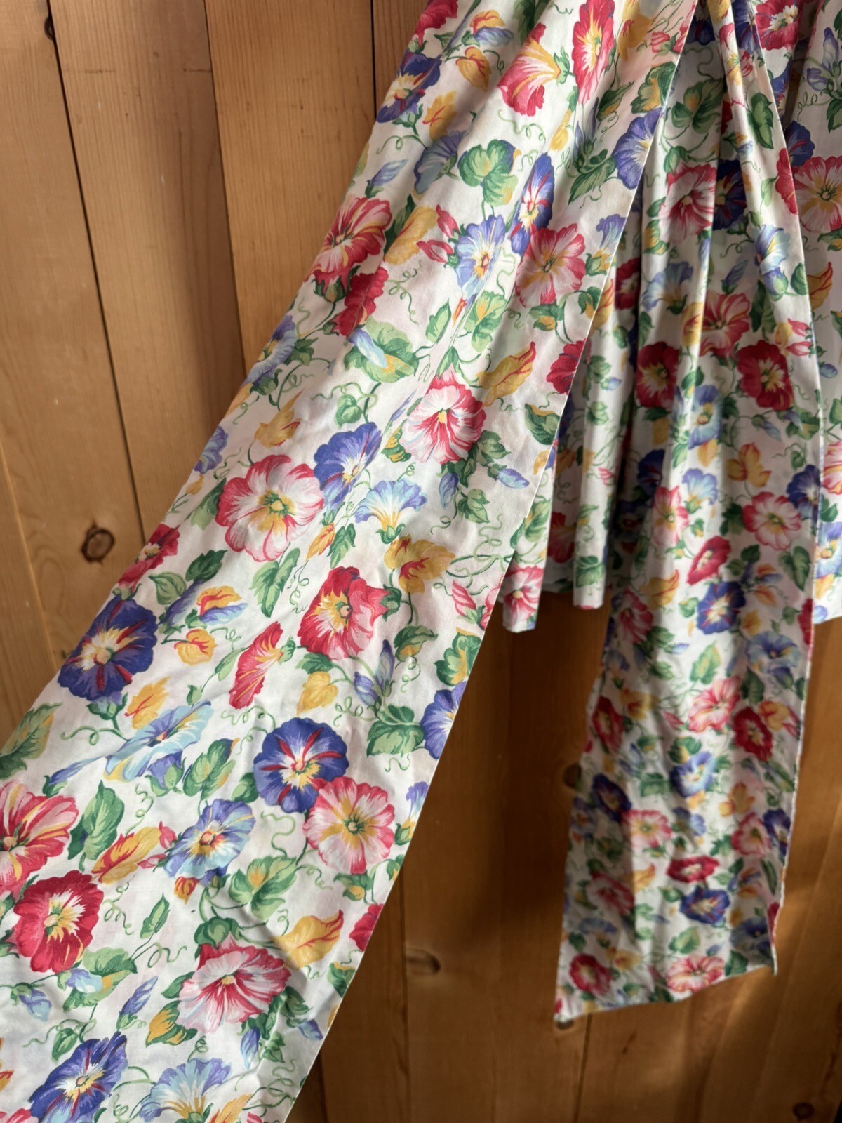 1990s VTG Morning Glory EASTER PRARIE Dress Girls Sz S 7-8? Huge Bow 28/23