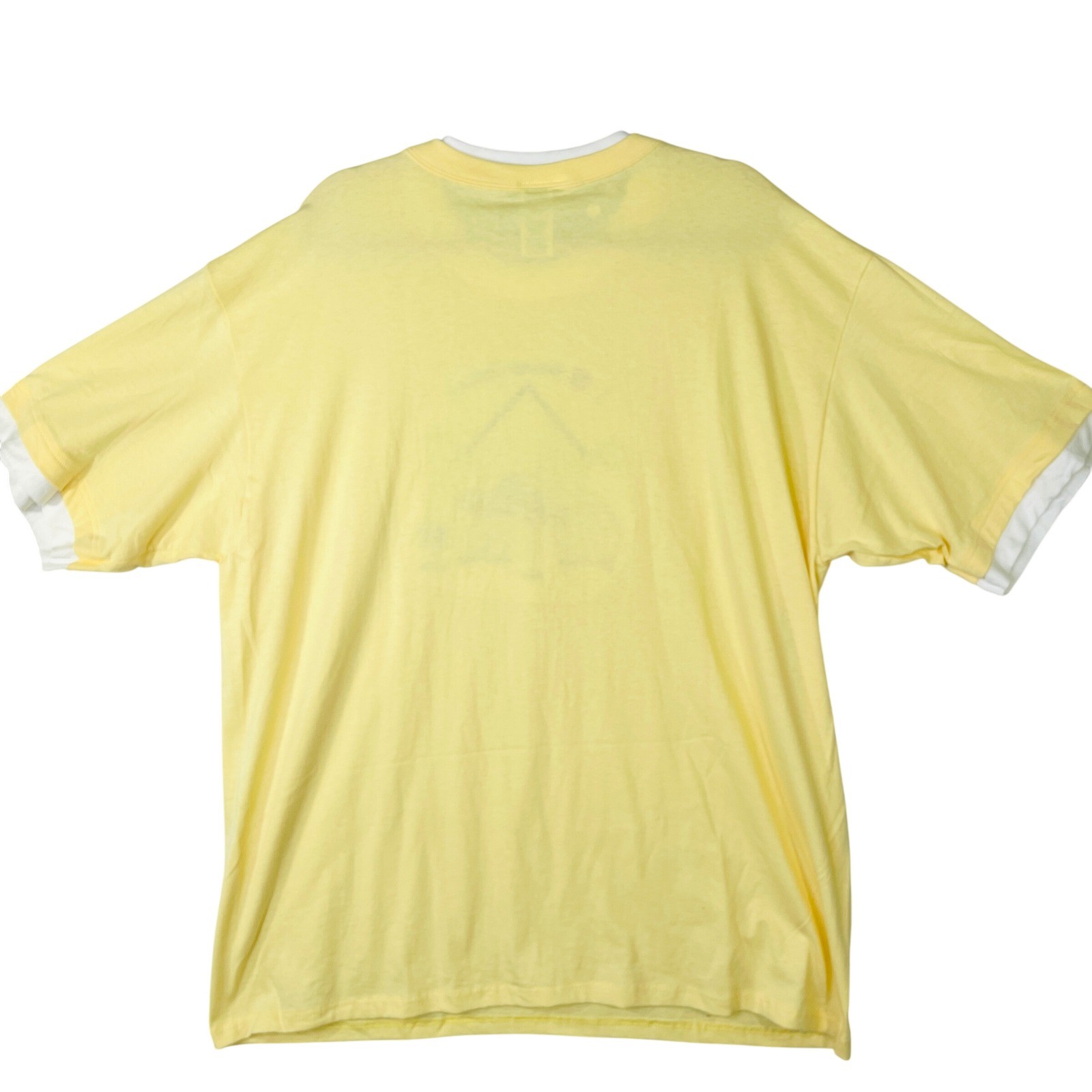 Top Stitch Morning Sun Vintage I Heart Garage Sales T-Shirt Yellow 2XL USA Made