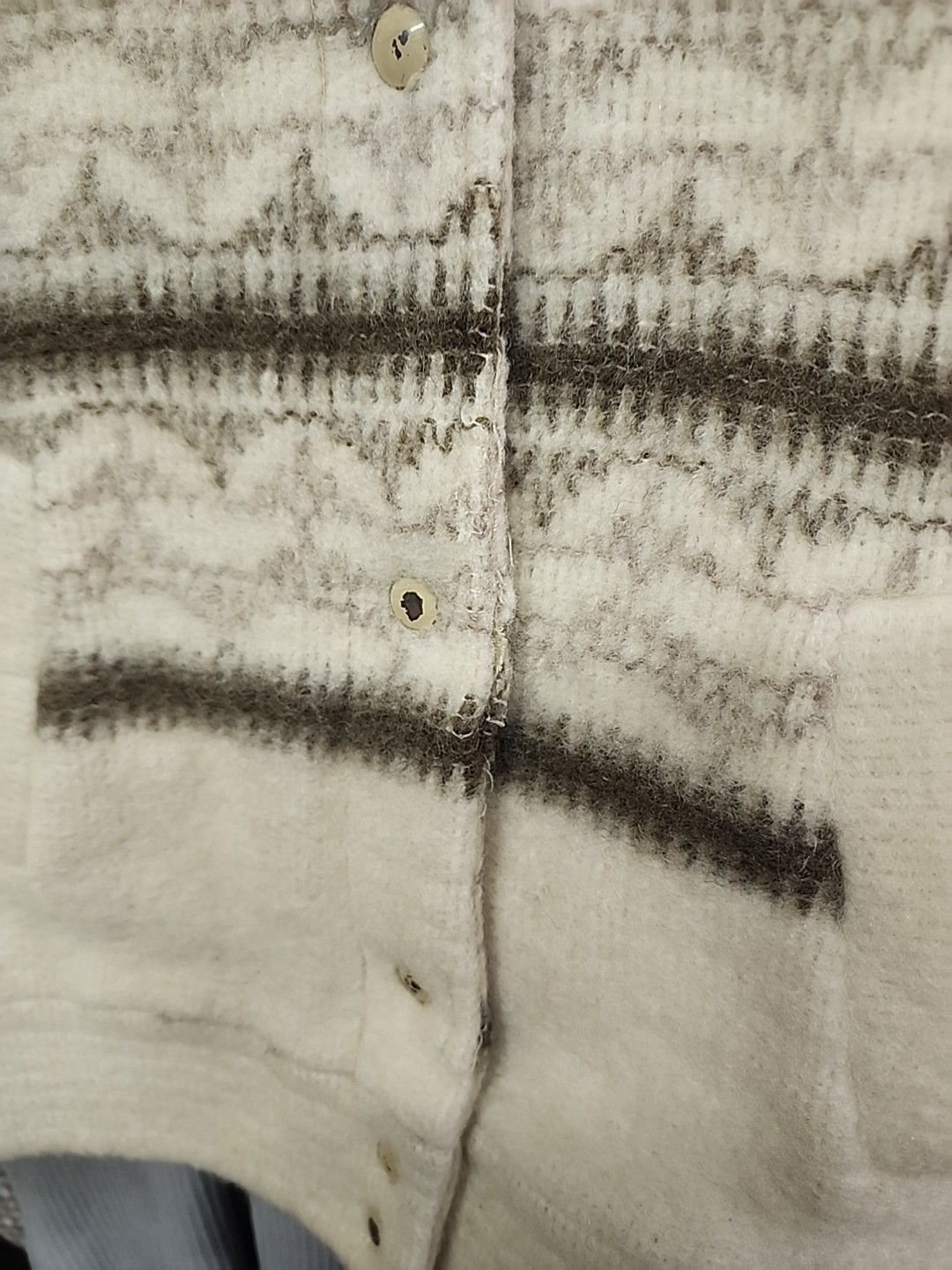 Vintage Canadian Sportswear Womens Mid Coat Sz 16 85%Wool Cream White Ivory
