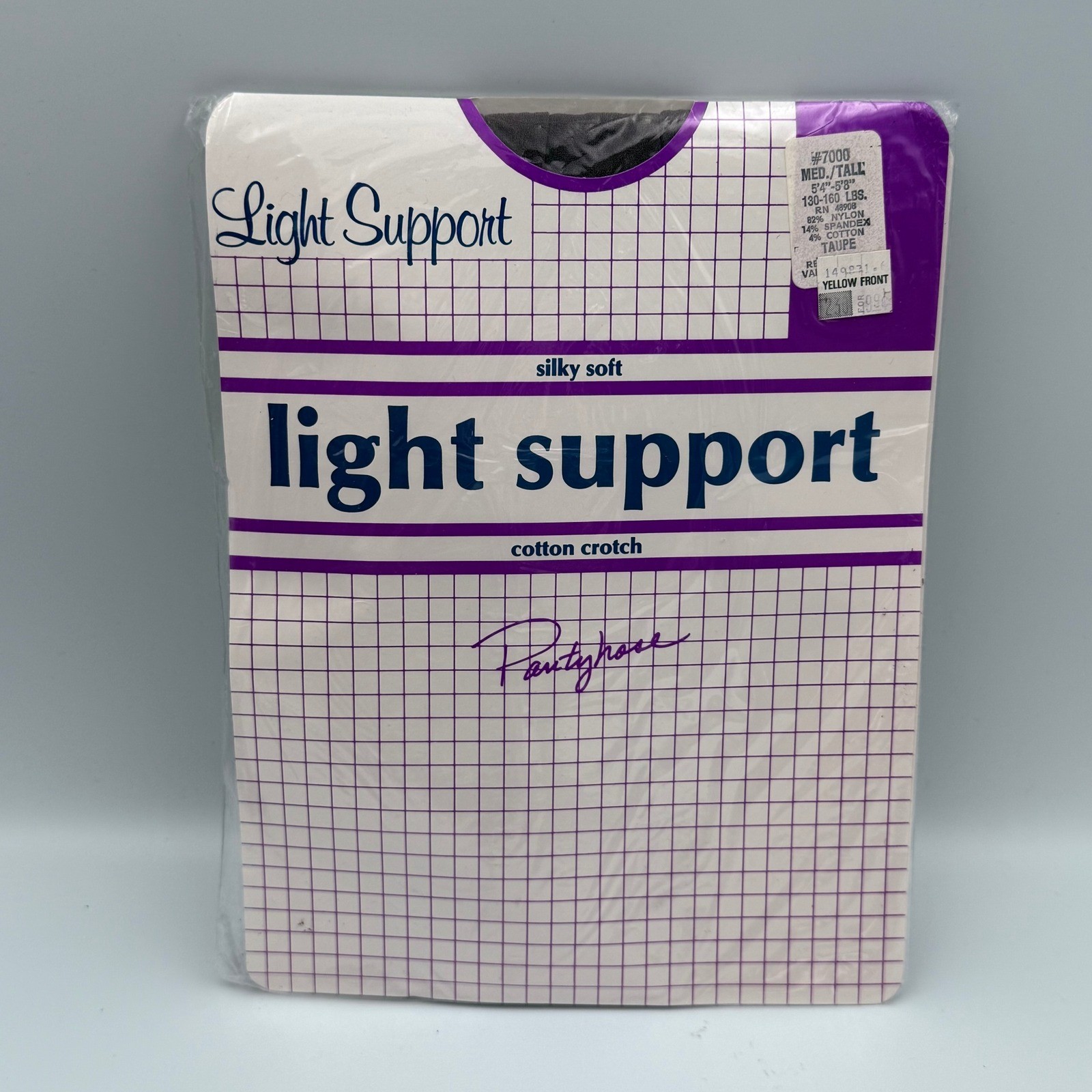 Vintage NOS Pantyhose Lot 5 Light Support Control Top Taupe Black Beige Med Tall