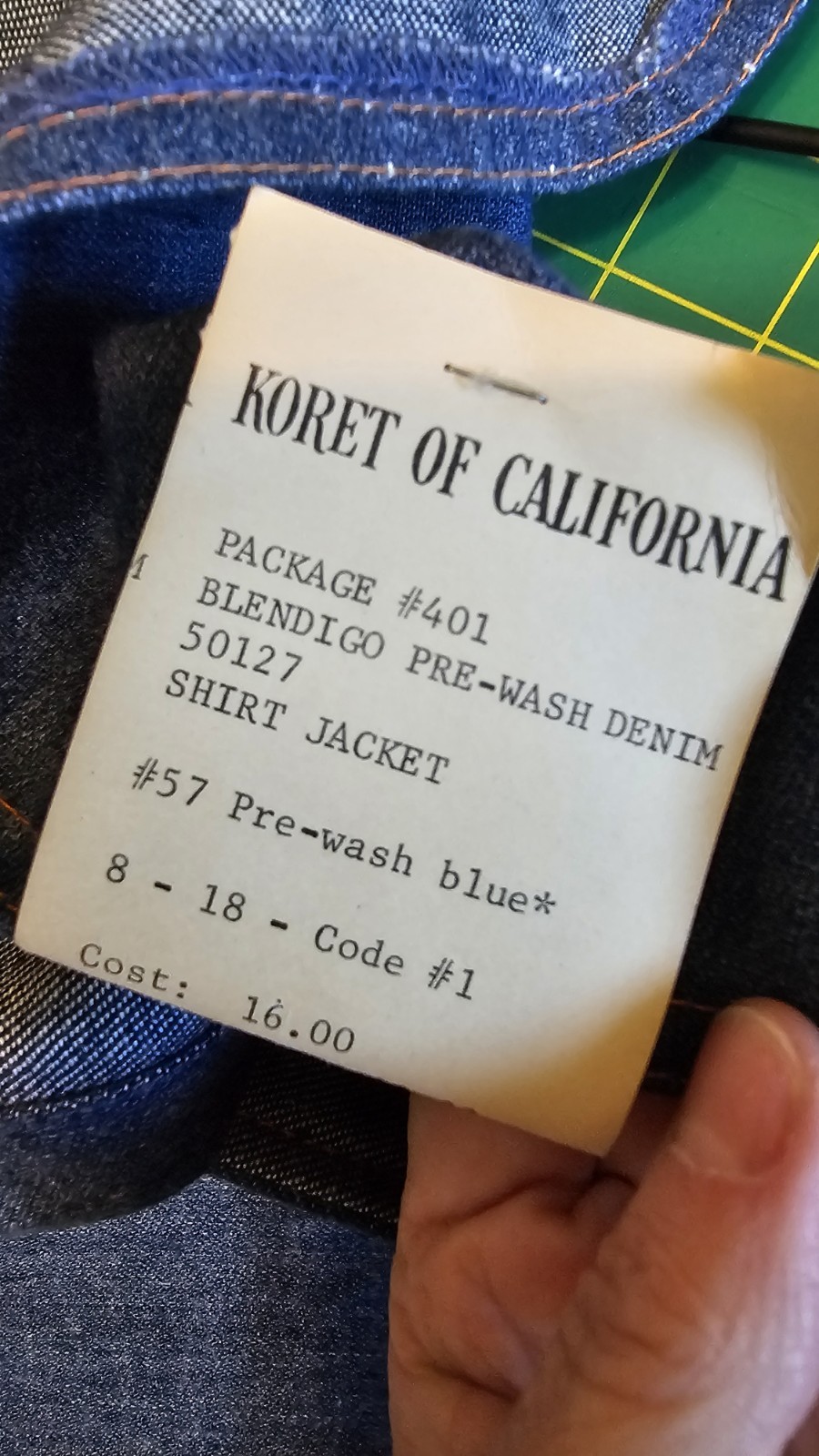 Vtg 70s Koret City Blues Denim Jacket Pants set NWT size 10 Disco Western