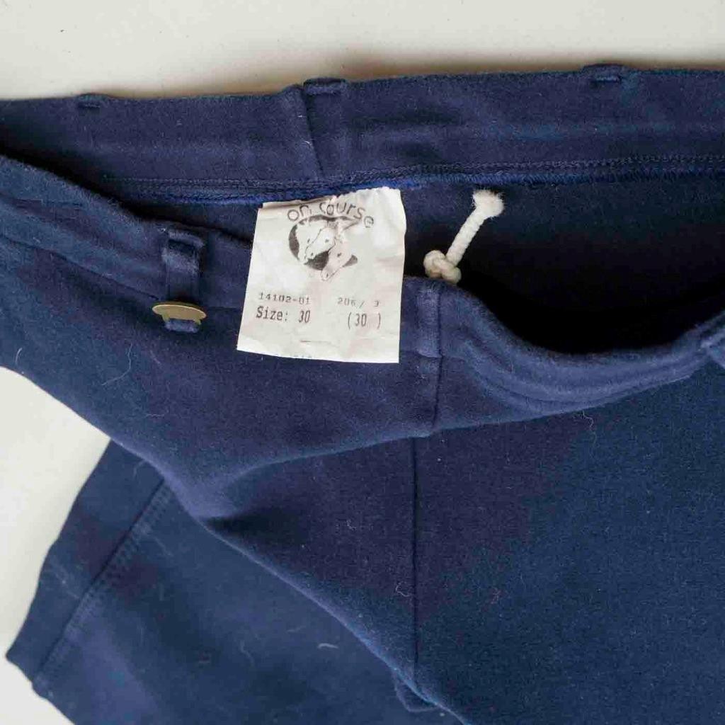 On Course Navy Blue Riding Pants Womens 30 inch