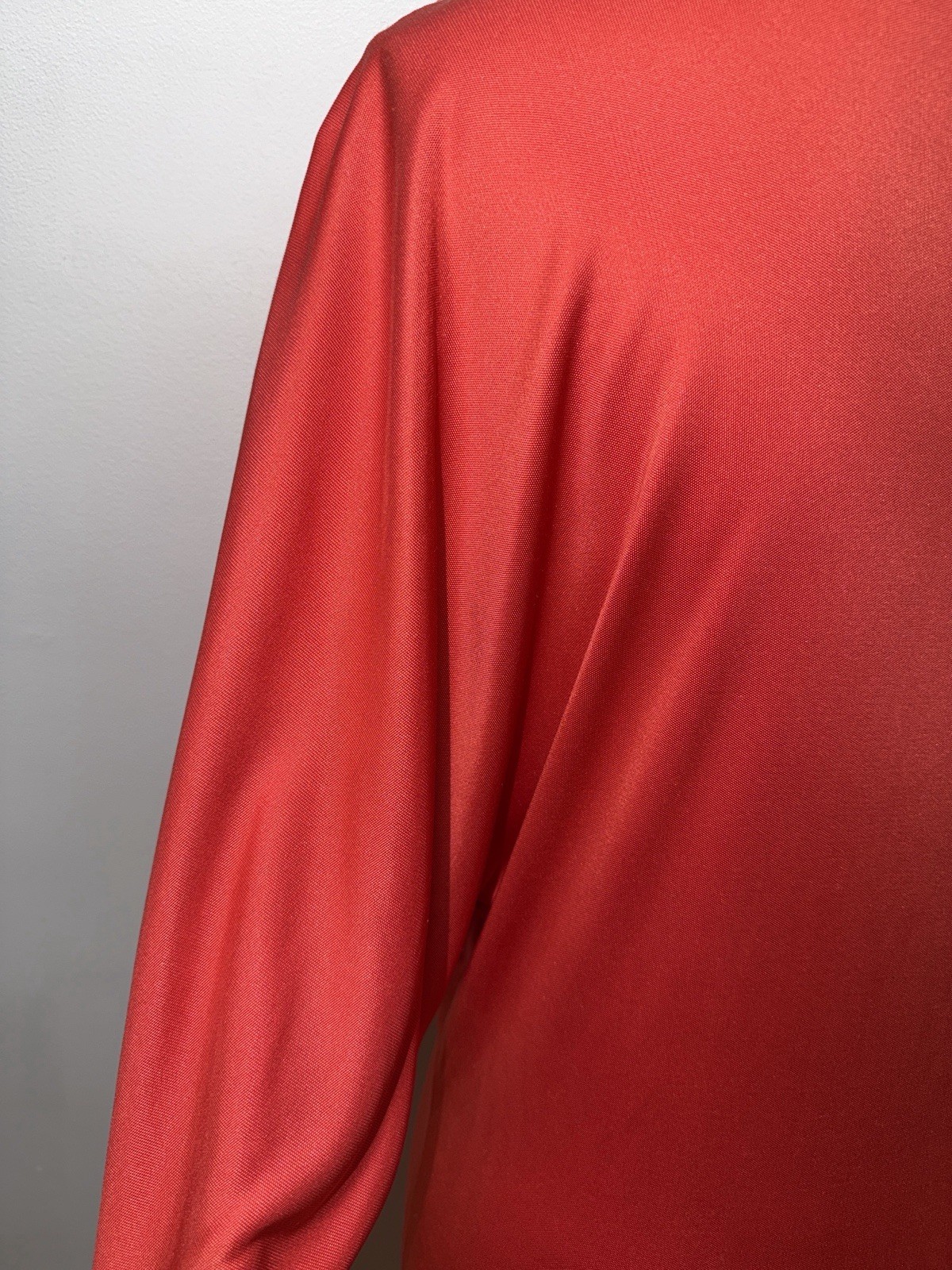 Ralph Lauren Vintage Silk Small Orange Midi Dress MobWife Evening Romantic Boho
