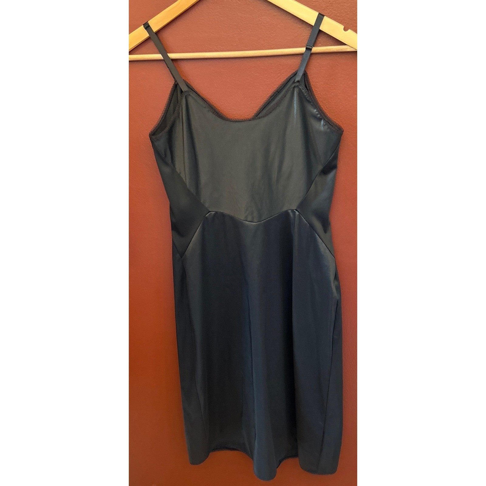 Vintage 1950,s 60,s Van Raalte Full Slip Lingerie Mid Century Modern Pinup Noir