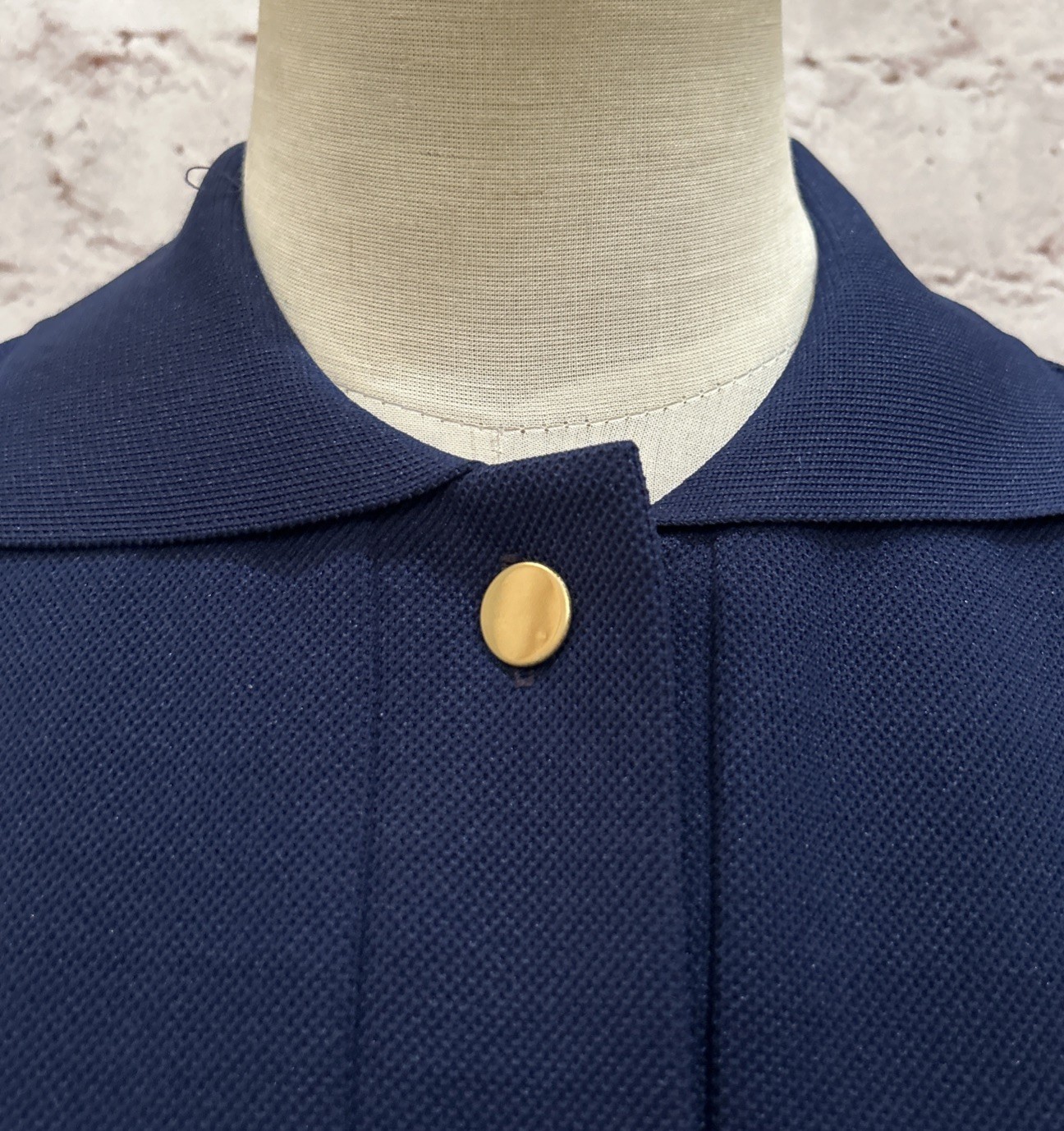 David Crystal Vintage 60s Dark Blue Polo Dress w/ Belt Tennis Mod Preppy Size 18