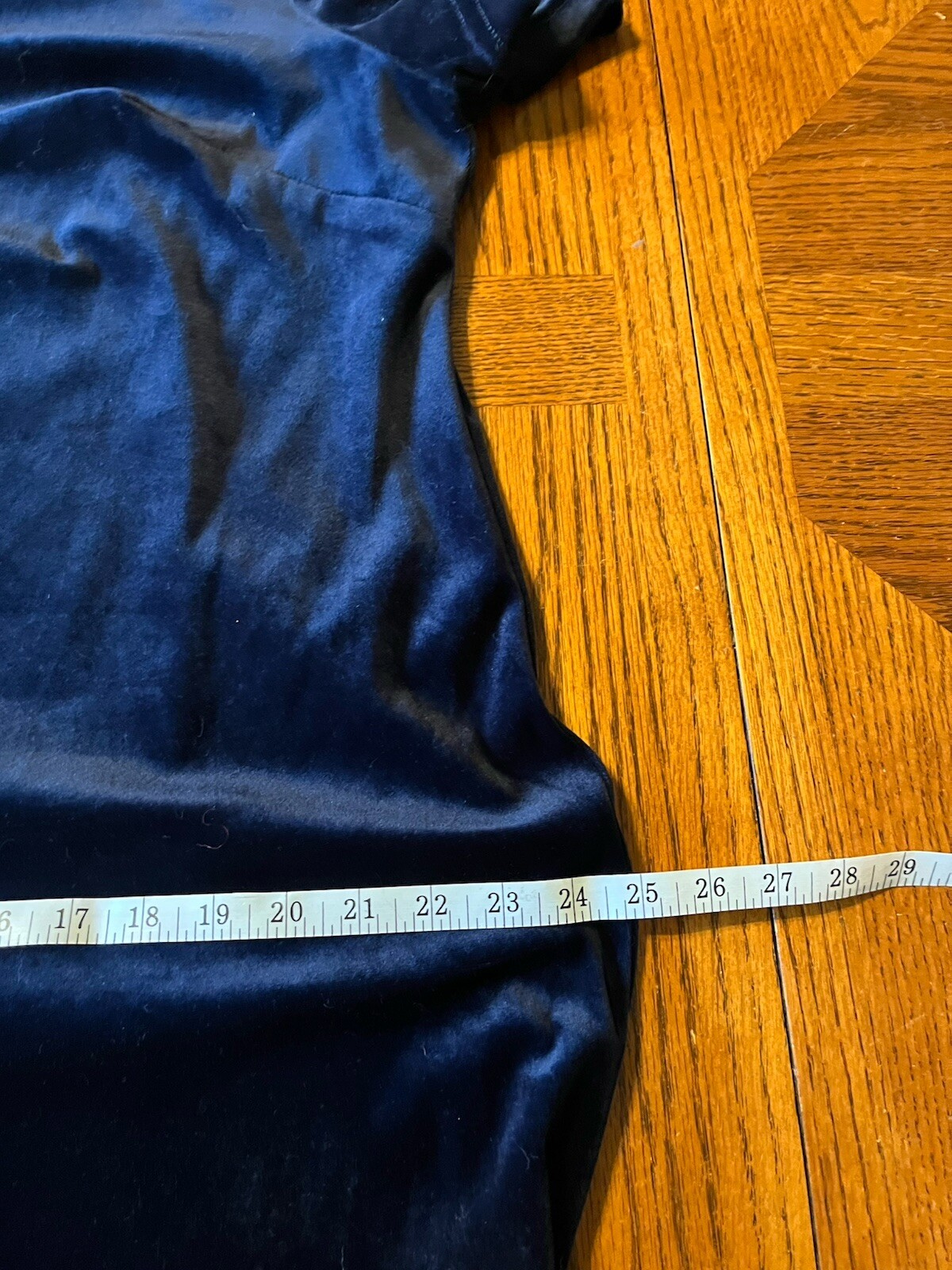 Vtg 60s Dark Blue Velvet Cocktail Dress Womens Size 18 Short Sleeve Slit Back