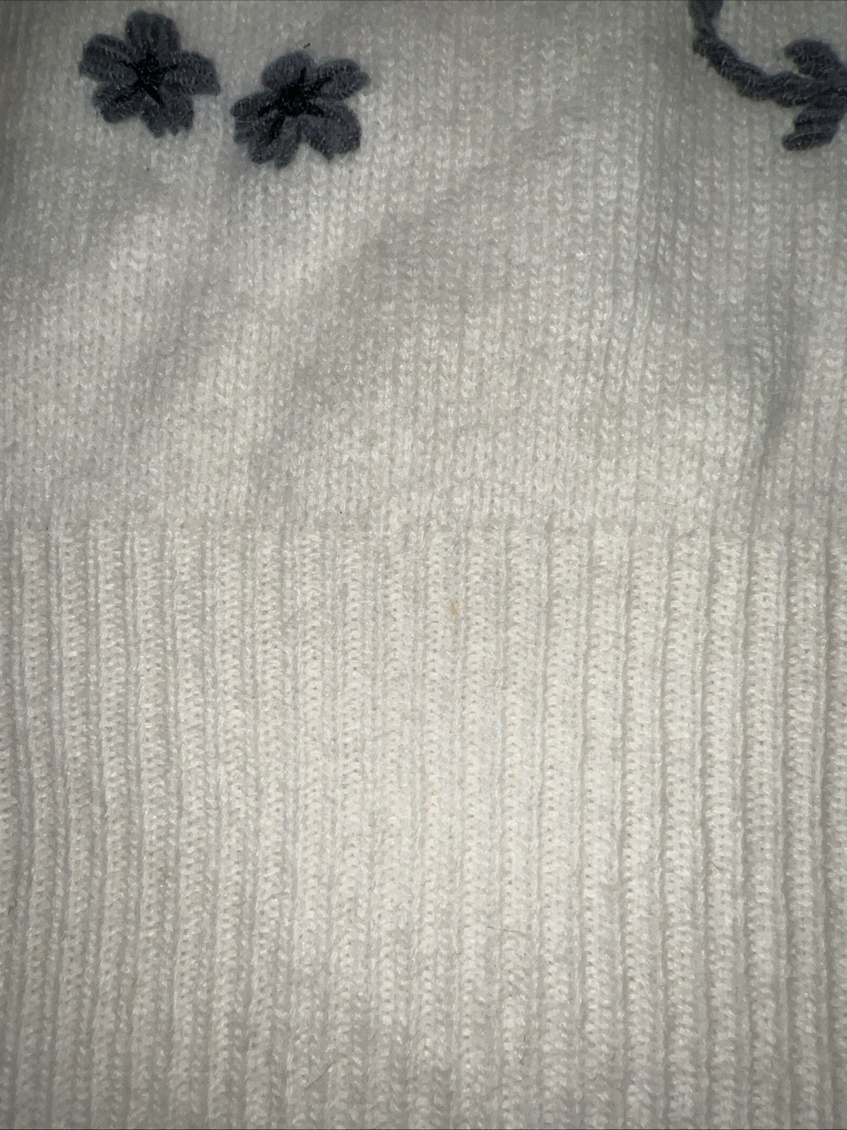 Floral Sweater Embroidery Lambswool Angora Rabbit Hair( L )Richard Martin
