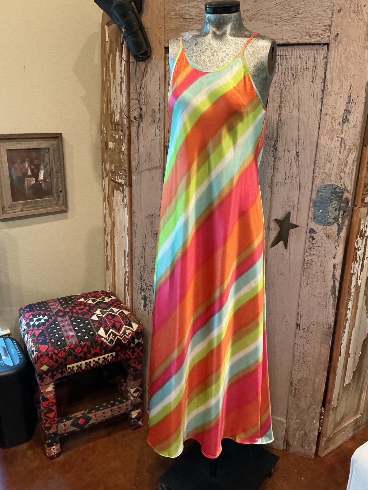 Vtg 2pc. Set Valerie Stevens Nightgown & robe GOLDEN GIRLS