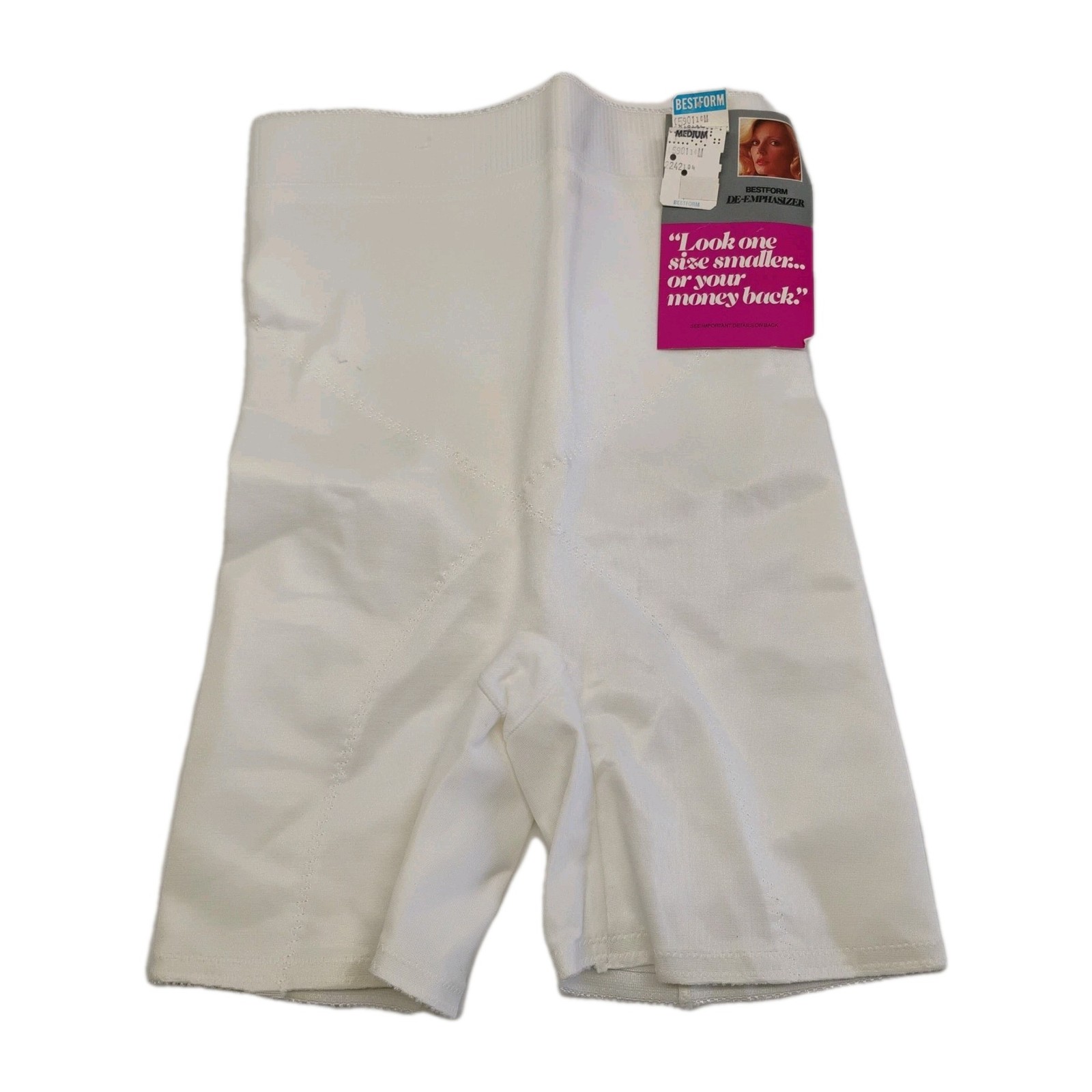 NWT Vintage Bestform MEDIUM De-Emphasizer FIRM CONTROL Shorts Panty Girdle Flaw