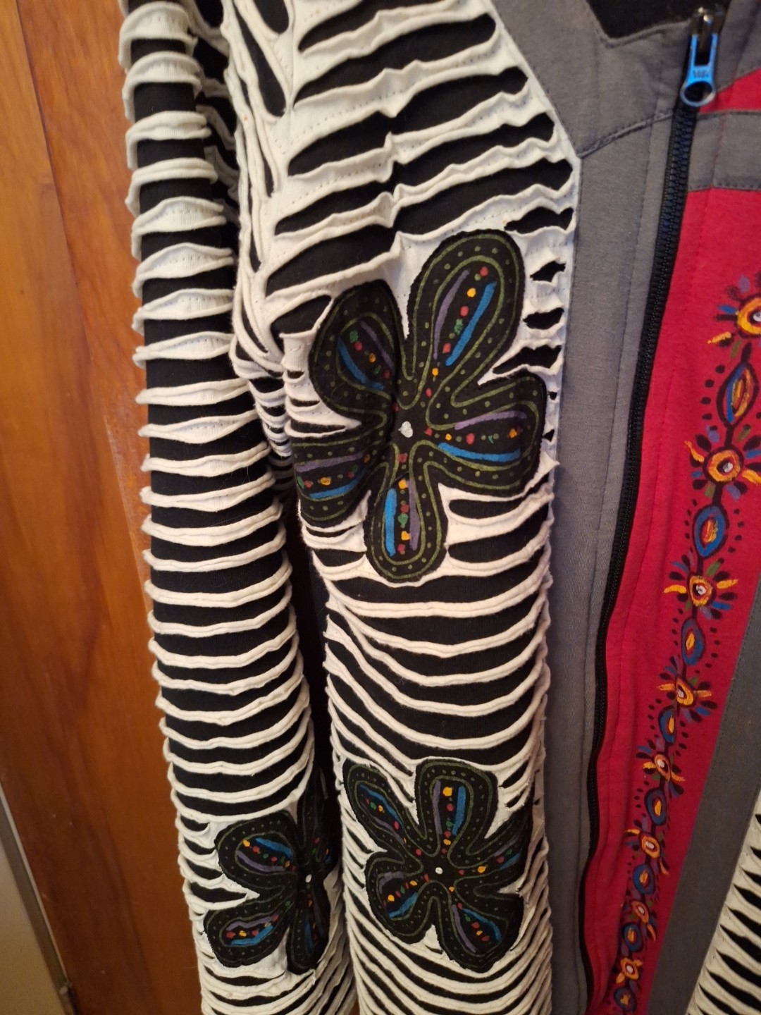 Vintage Y2K Leopards & Roses Boho Cottagecore Dress Art To Wear Asymmetrical