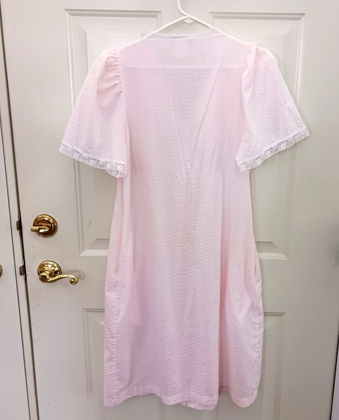 Vintage Gillian O’Malley Floral Cottage Core Ruffle Victorian Housecoat Small