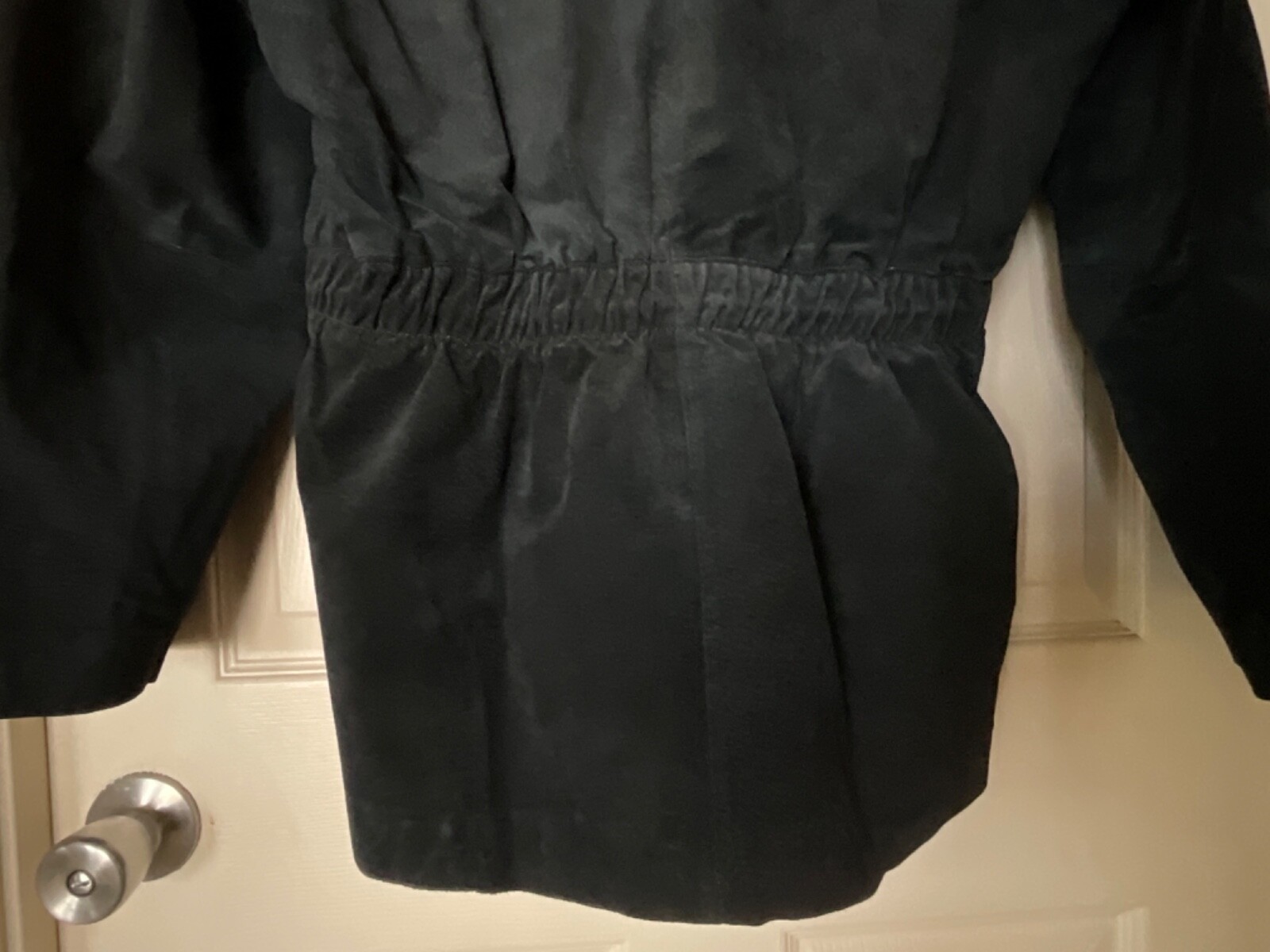 Vintage G4000 Black suede fringe leather jacket women’s size Large