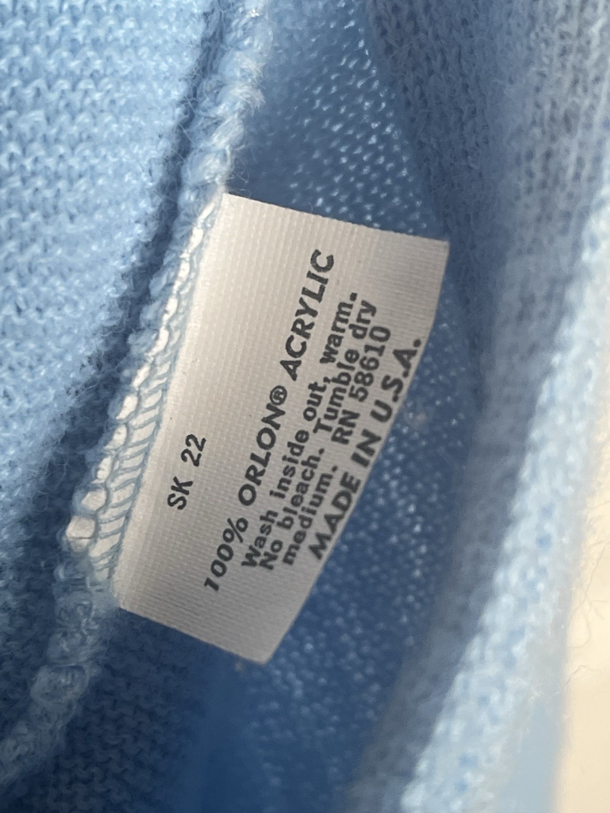 Lady Pickering Vintage Light Blue Vneck Cardigan Quail Sz L Kimberton Co
