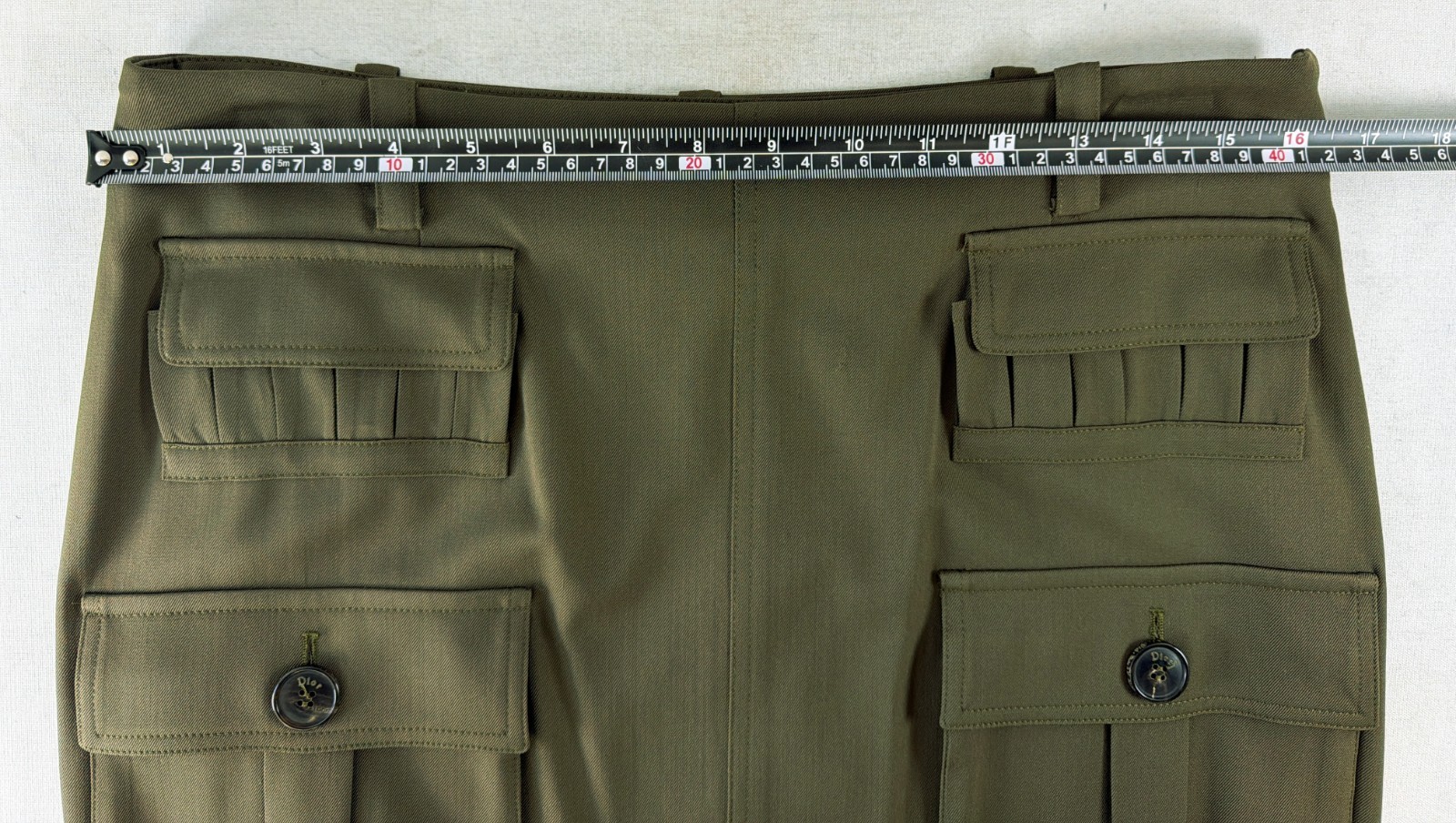 NWOT CHRISTIAN DIOR John Galliano 2006 Skirt 10 Olive Green Khaki FR 42 RARE