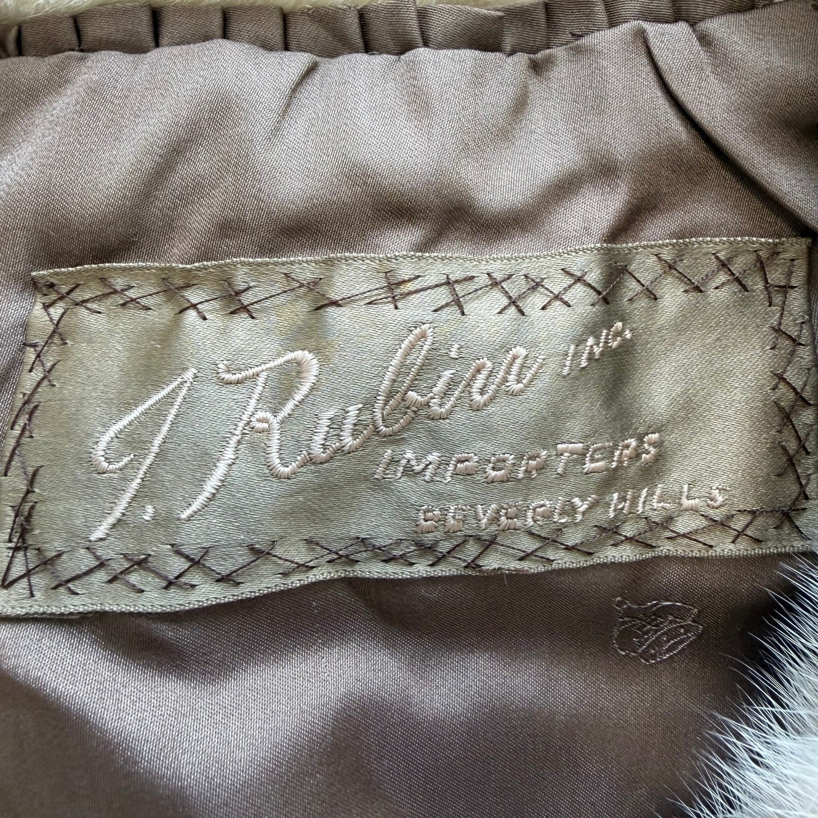 Vintage I. Rubin Beverly Hills Belted Women’s Trench Coat Mink Fur & Suede *READ