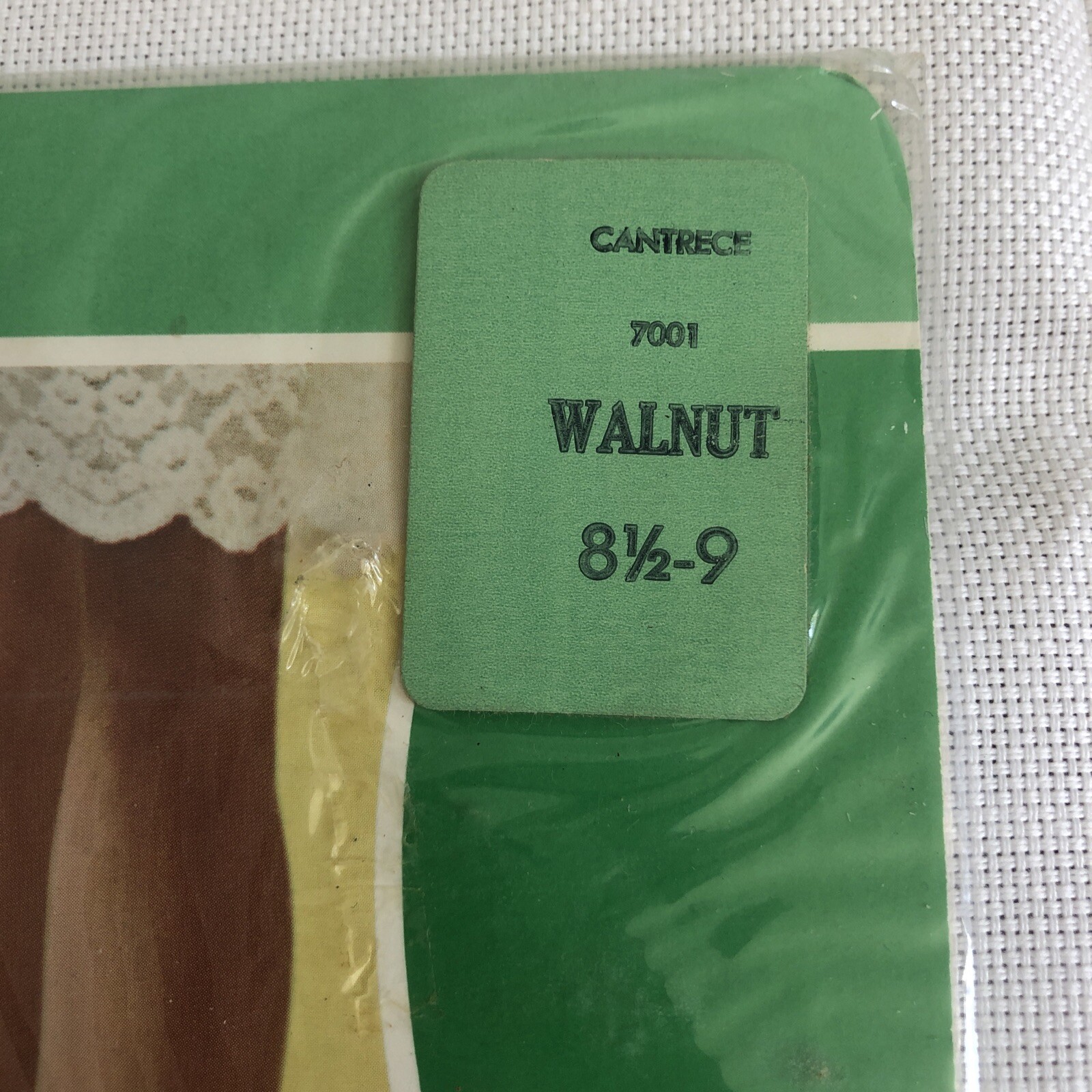 VNTG 70s Truly Fine 1 Pair 100% Nylon Stockings Nylons Seamless USA Walnut 8.5-9