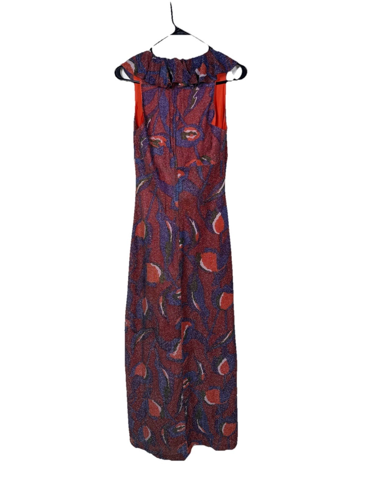 Vtg 70s Saba California Lurex Maxi Dress Tagged 10 Modern Size 2/4 Stunning EUC