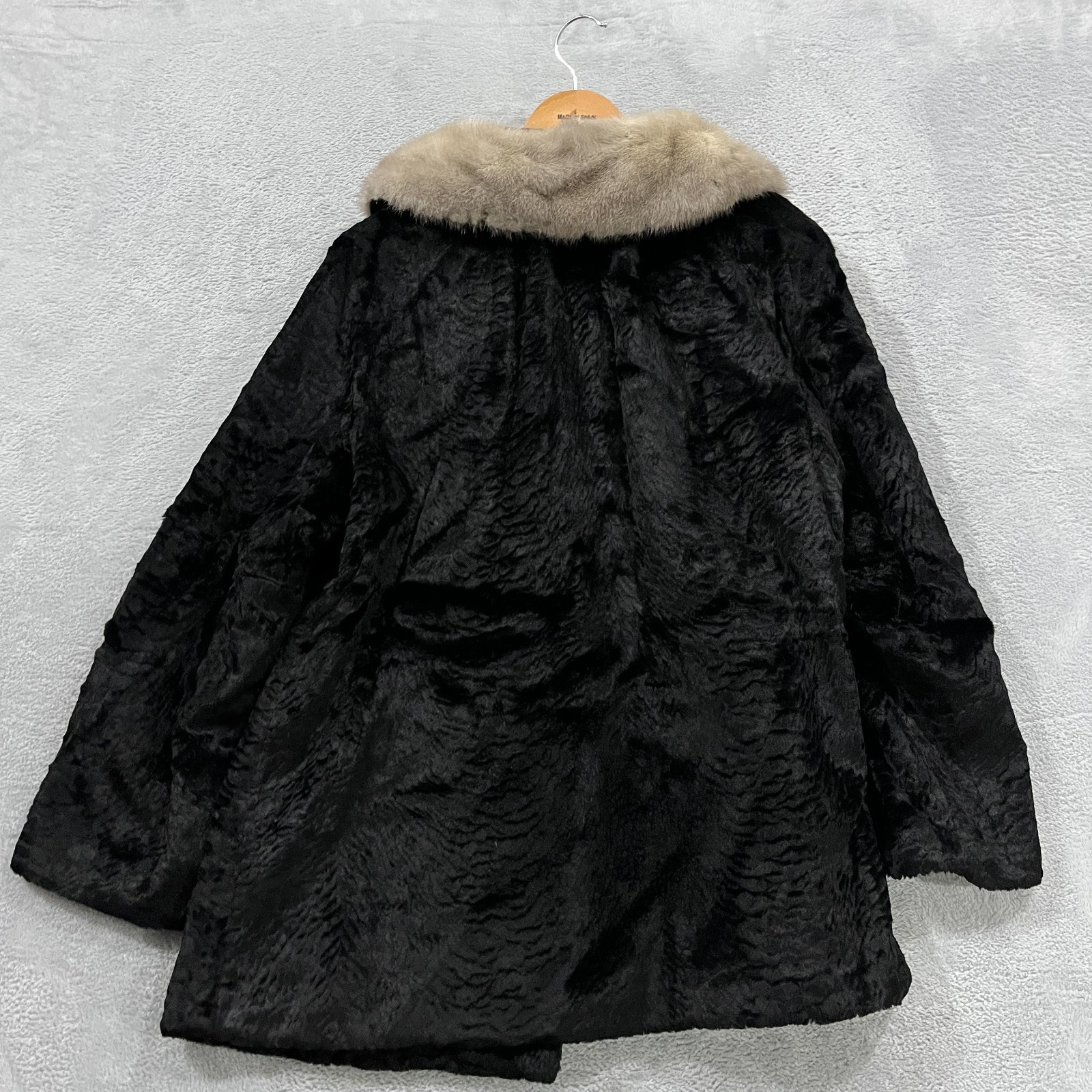 Vintage Betty Rose Coat Women Medium Fur Jacket Button Soft Old Money Preppy 80s