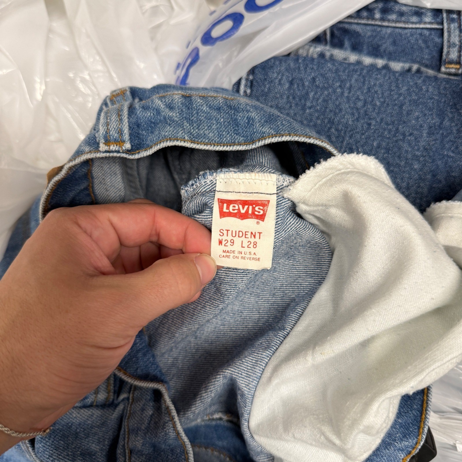 Vintage Levi’s 705 Student Jeans Blue Orange Tab Women’s Made in USA 27 x 27