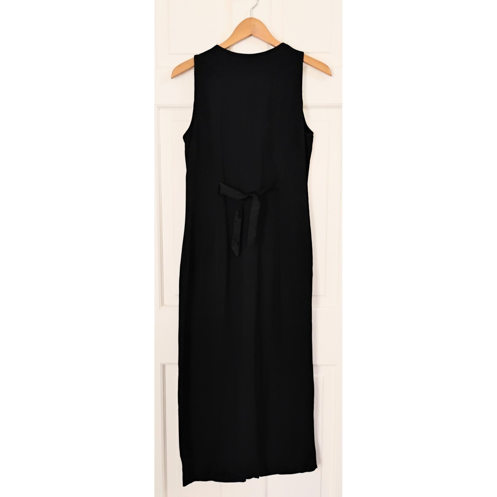 All That Jazz Tuxedo Maxi Dress Womens 7/8 Black Vintage Sleeveless 90’s