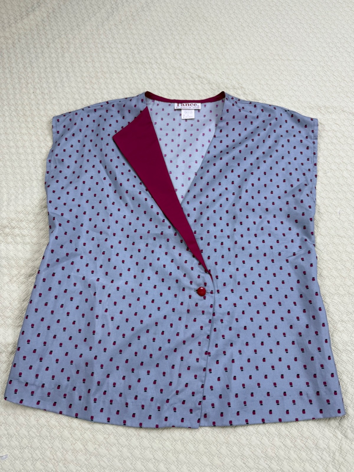 Jerell of Texas Pance 1970s Two Piece Set Polka Dot Skirt Top | Size 9