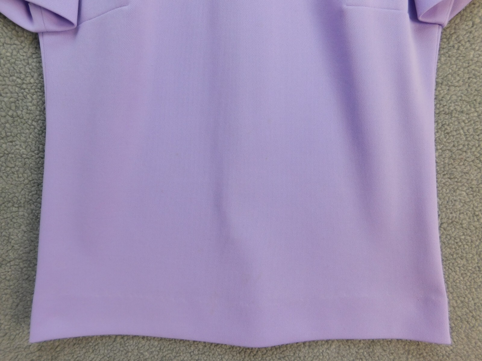 VTG Susan Thomas Women’s S Cap Sleeve Pattern Collar Short Sleeve Purple Shirt