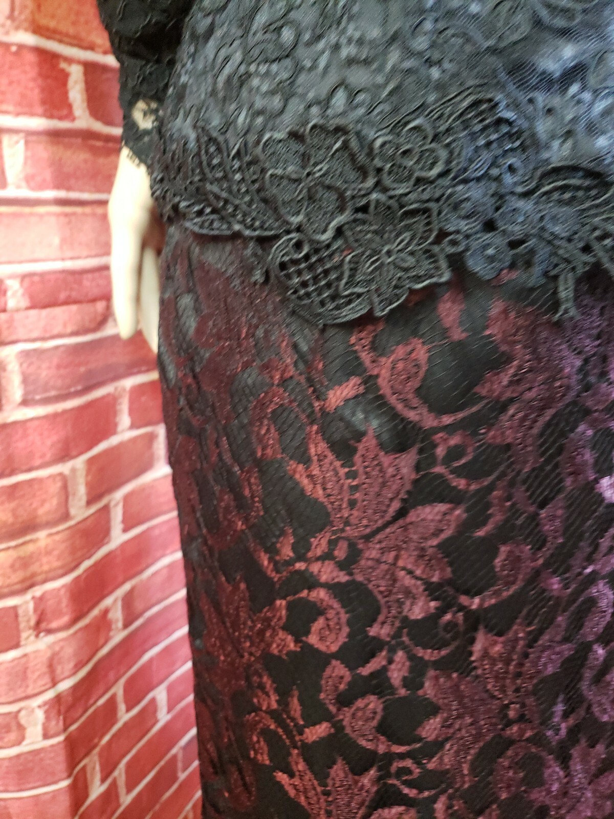 The Young Quinlan Co VTG Minneapolis ARTWEAR Edwardian COLLECTIBLE Dress XS?#CB3