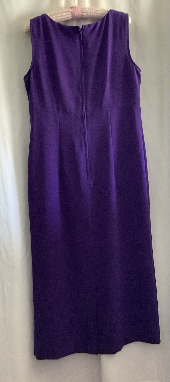 SAG HARBOR DRESS/JACKET SET (size 12) Deep Purple, Midi Excellent Condition