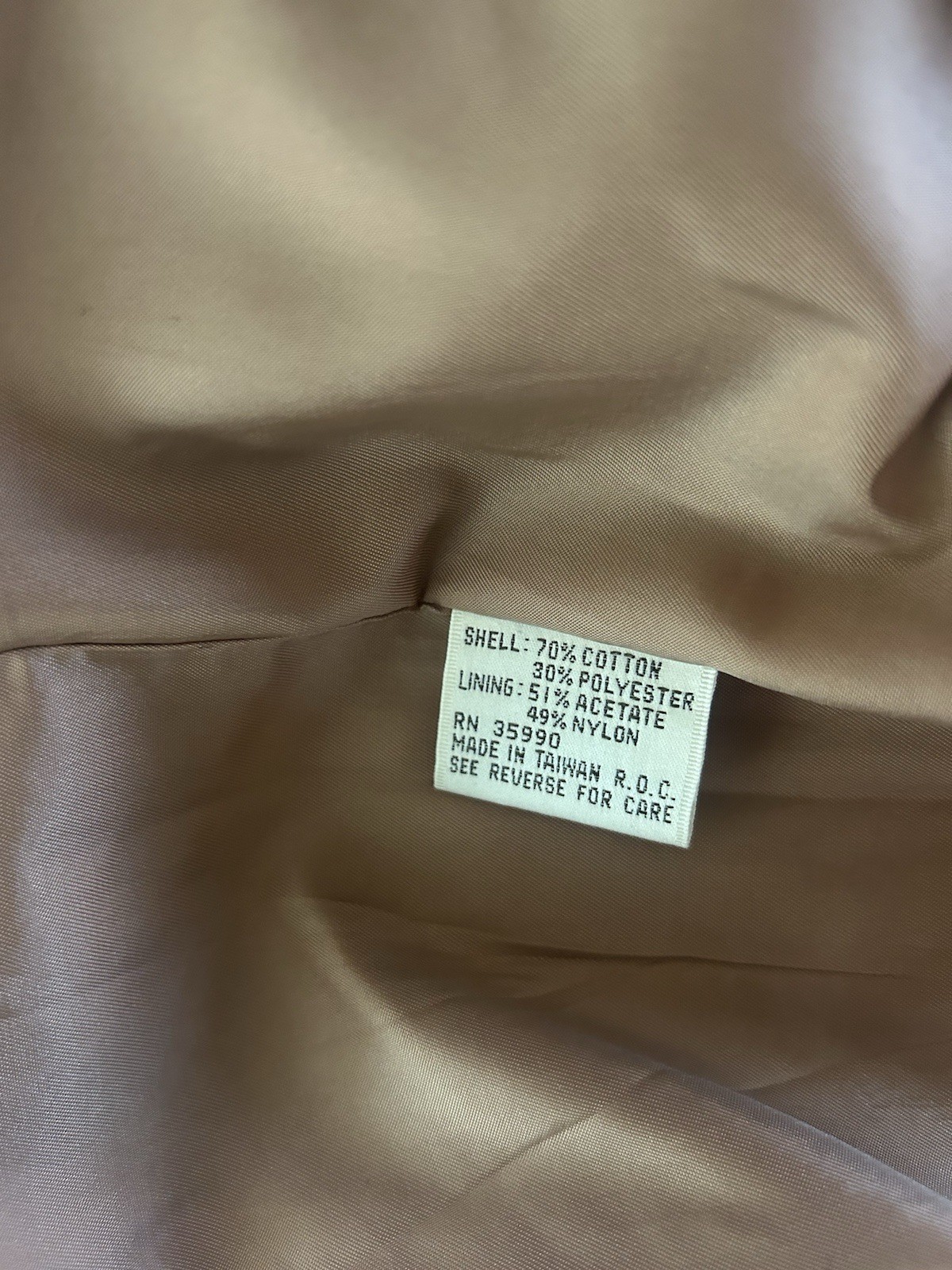 VTG Evan Picone Trench Coat Brown Removable Wool Blend Liner M/L Double Breasted