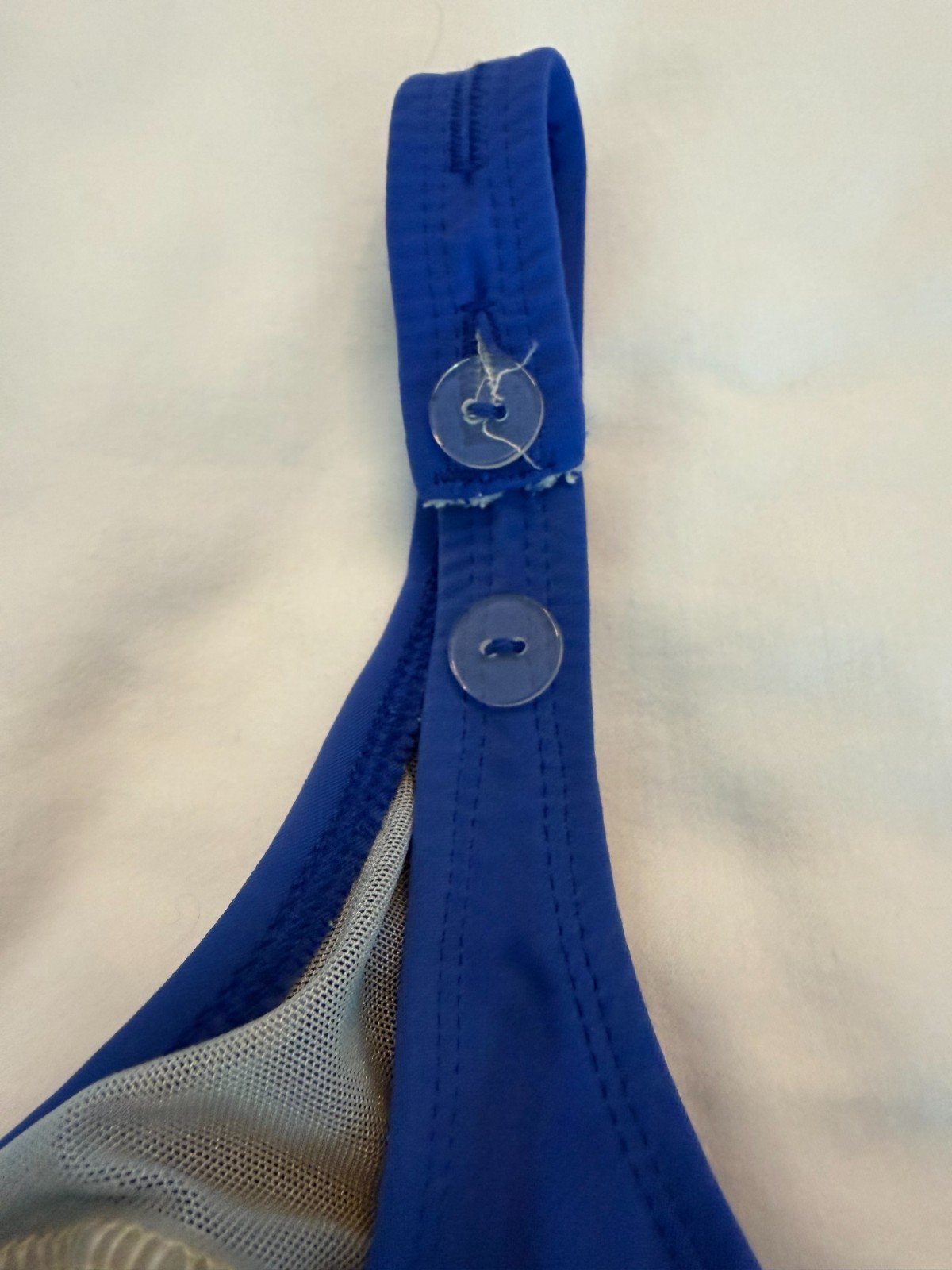 Vintage Roxanne Classics One Piece Swimsuit Bra Sized 10 / 34C Blue