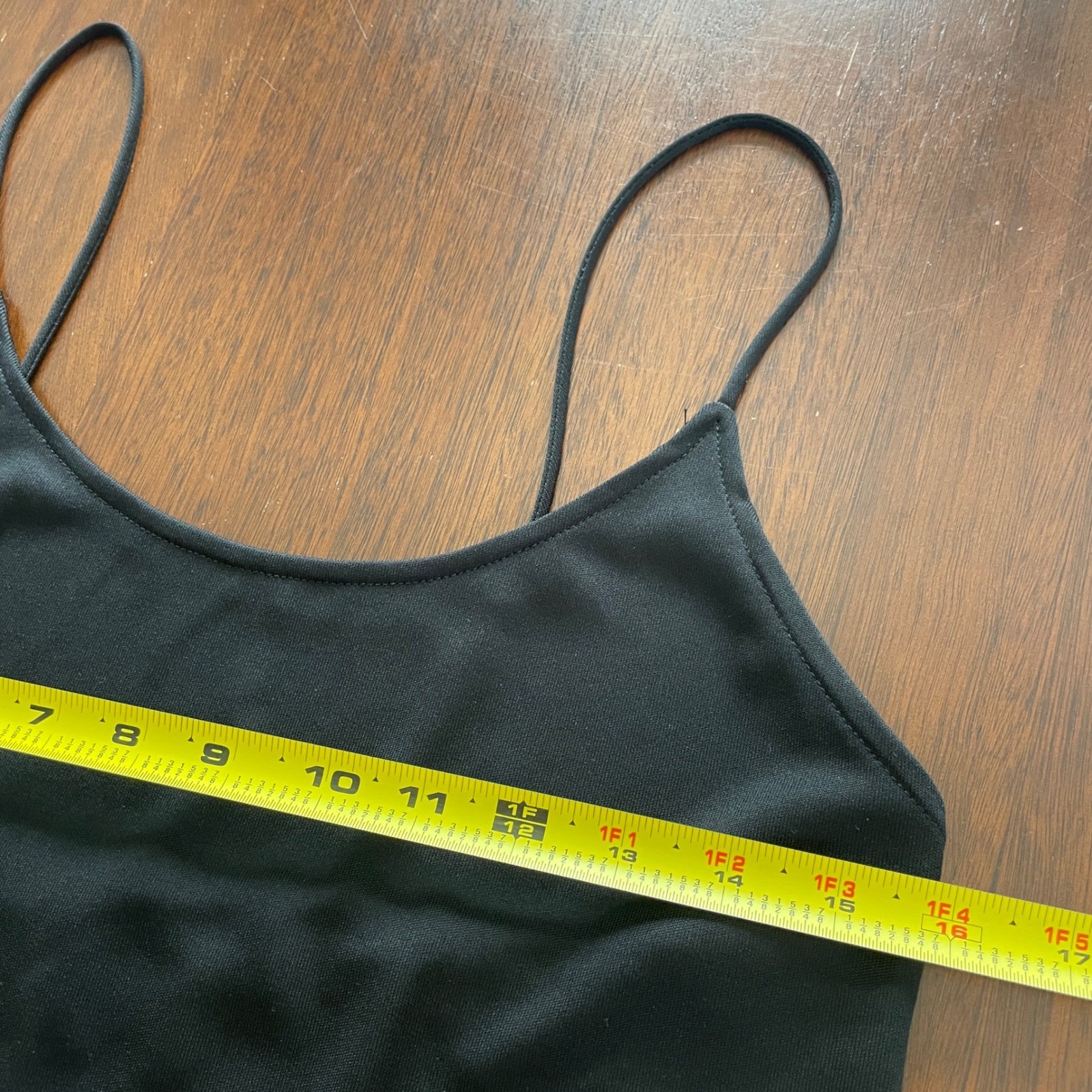 Victor Costa Slip Dress Women 10 Black Spaghetti Strap Vintage Midi Minimalist
