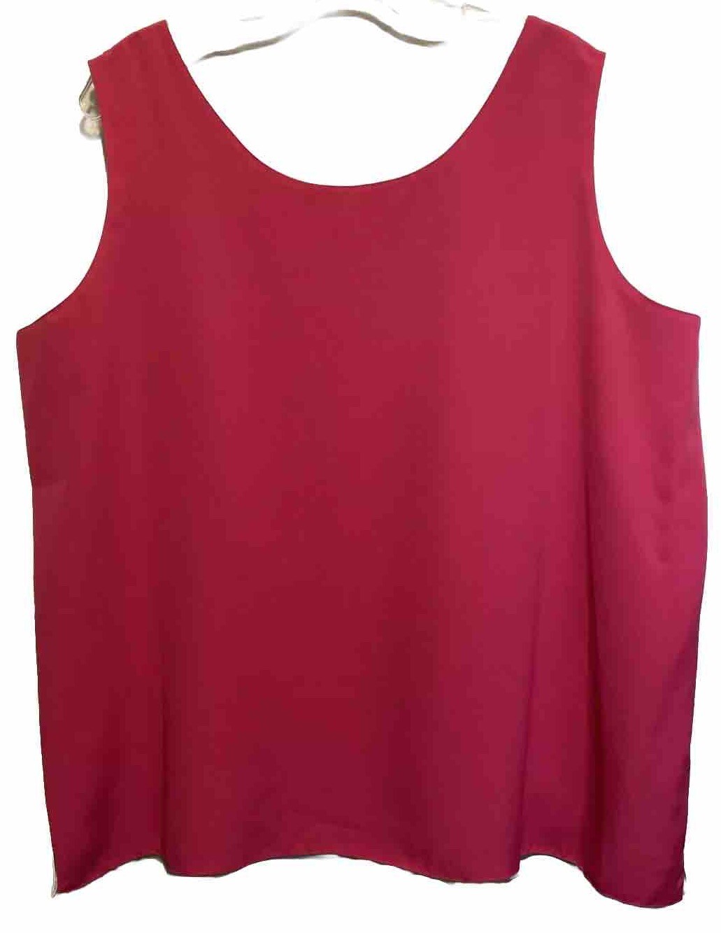 Vintage 80s Color Block Reversible Tank Top Blouse Impressions Of California L