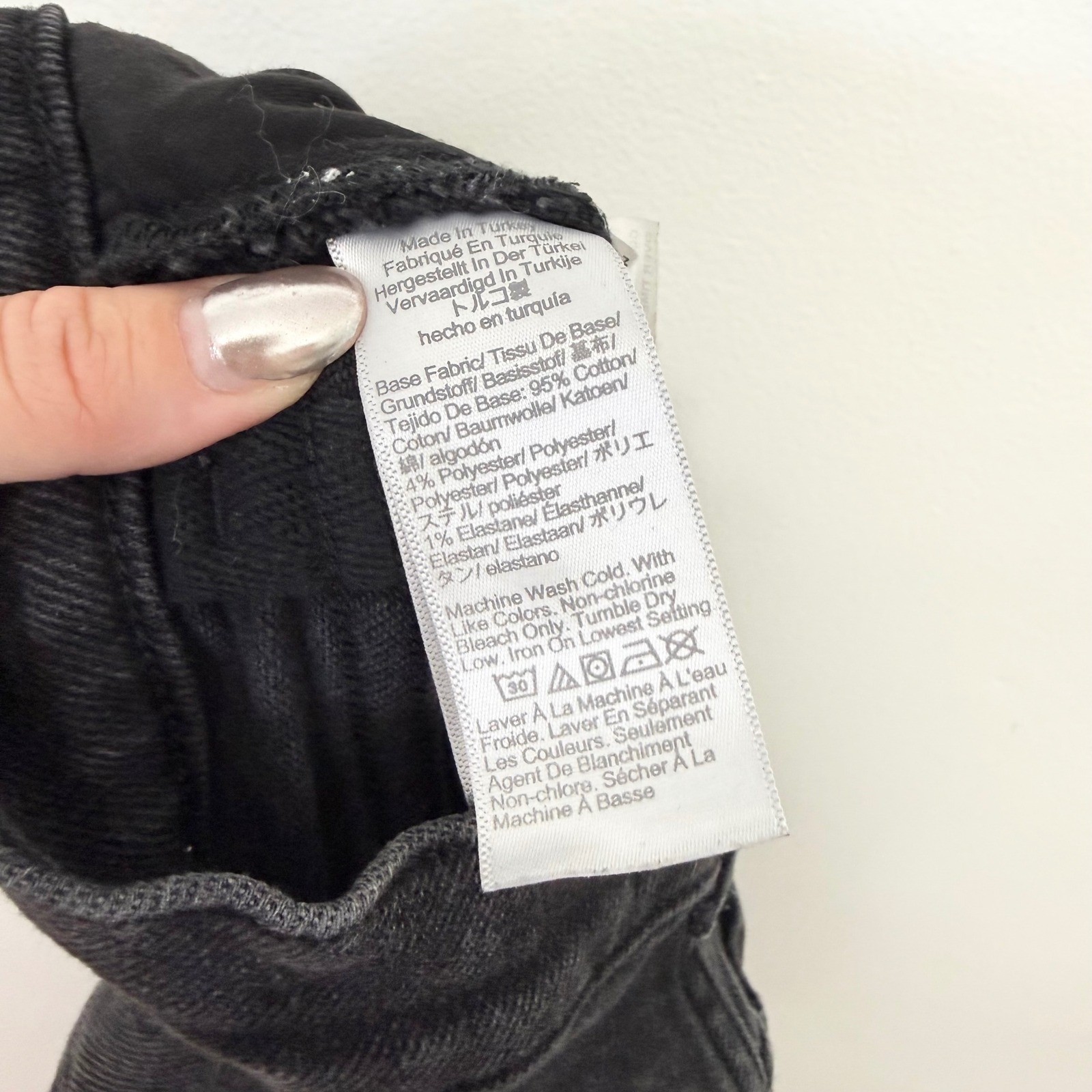 Madewell The Wide Leg Jean Super Stretch Black High Rise Size 28