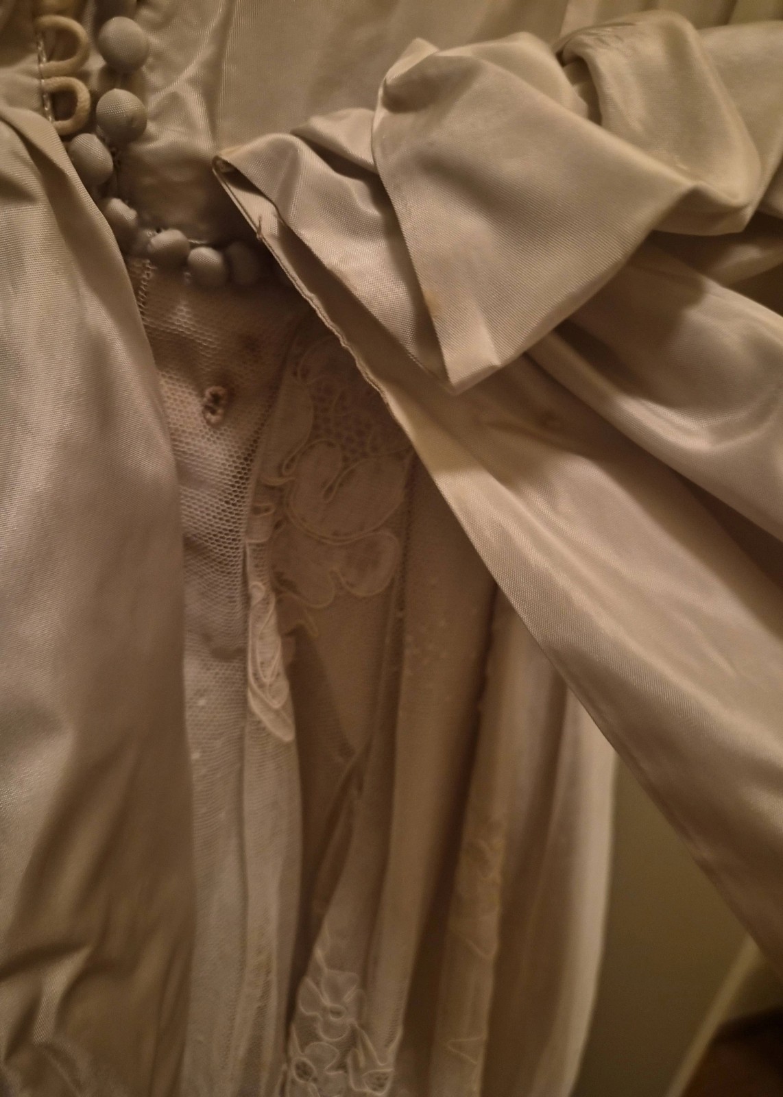 Vintage Two Piece 1950s-1960s B. Altman Co. Cream Wedding Dress