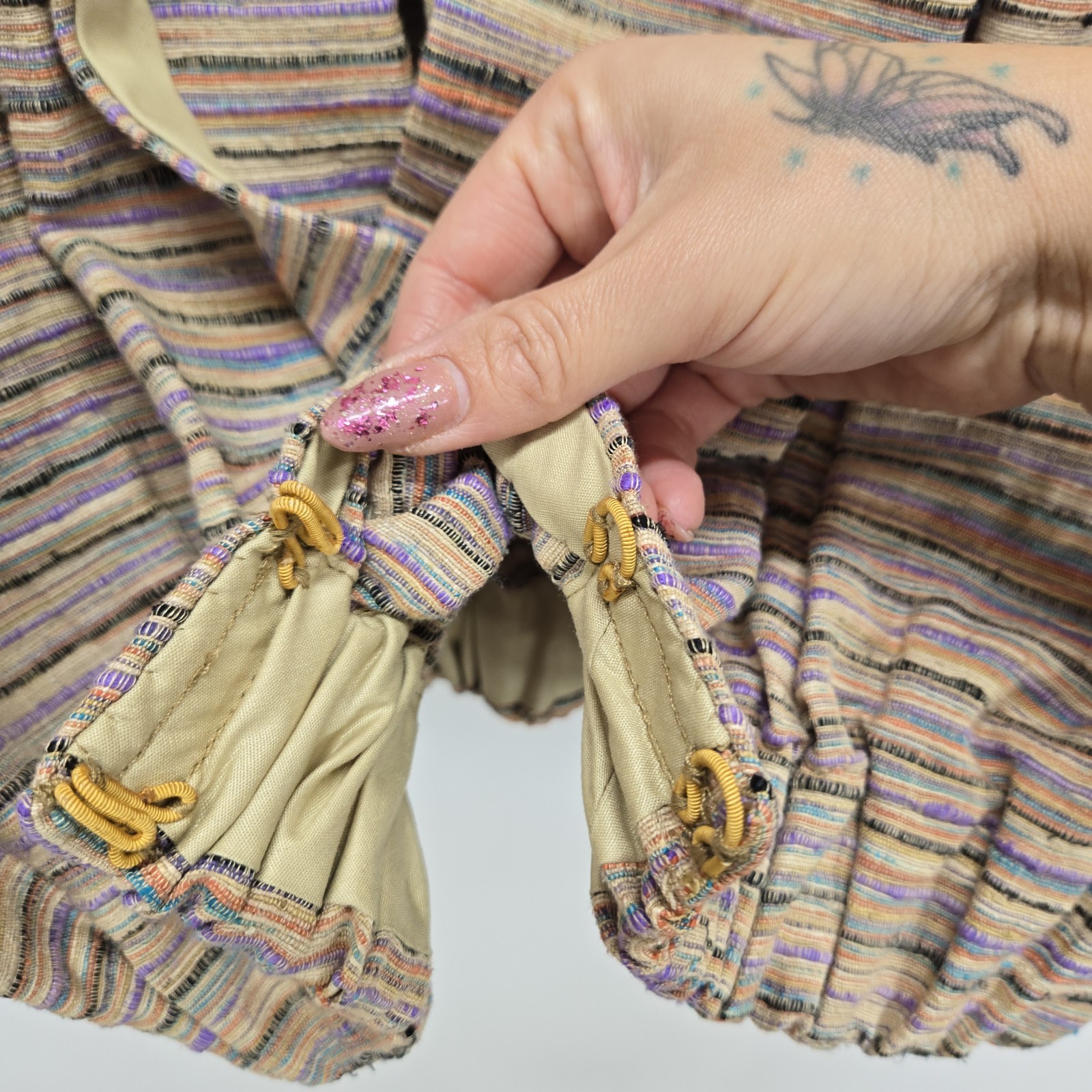 VTG OFAK Santa Fe Artisan & Weaver Chris O’Connell Striped Sleeveless Vest O/S