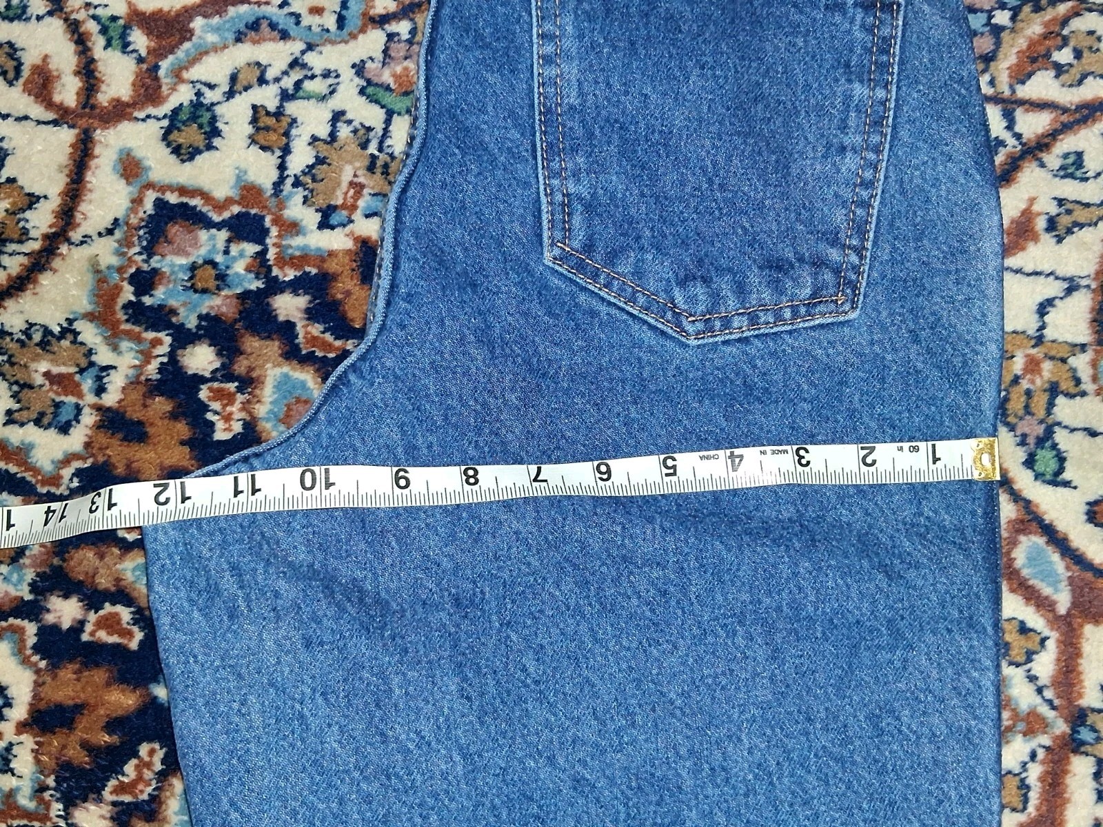 Zena Mom Jeans High Waisted Tapered Leg Medium Wash Blue Denim Womens 8 Vintage