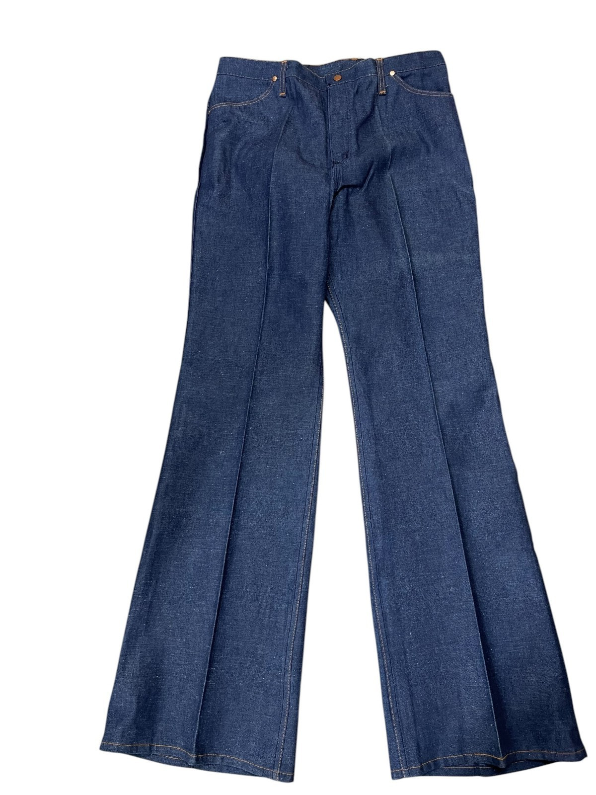 NOS VTG 70s Jr Miss WRANGLER JEANS Bell Bottoms Sz 18 XL HIGH WAIST DENIM Pants