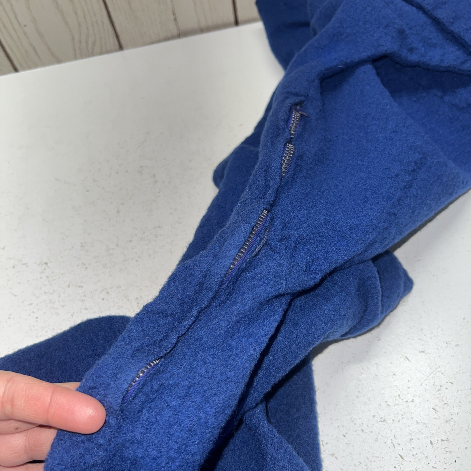 Vintage Marie Phillips Blue Sash Dress No Belt RARE