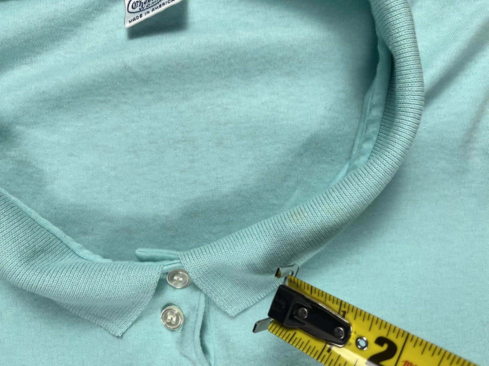 Vintage Chesterfield Woman Polo Shirt Size XL USA Made 80s Preppy Pastel