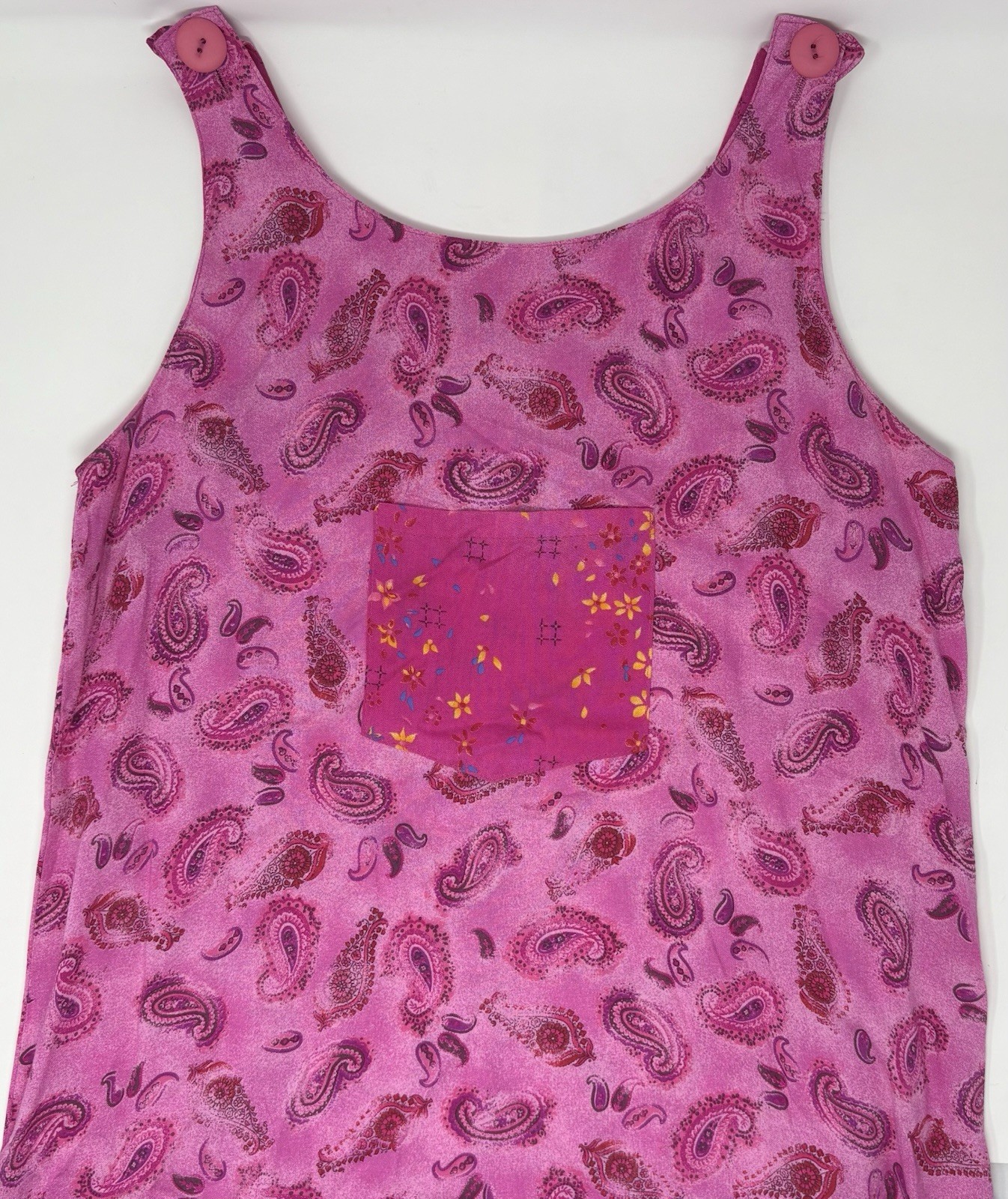 Vintage Dressing Clio Maxi Dress Grandma Pink Paisley Peasant Cottagecore Sz S