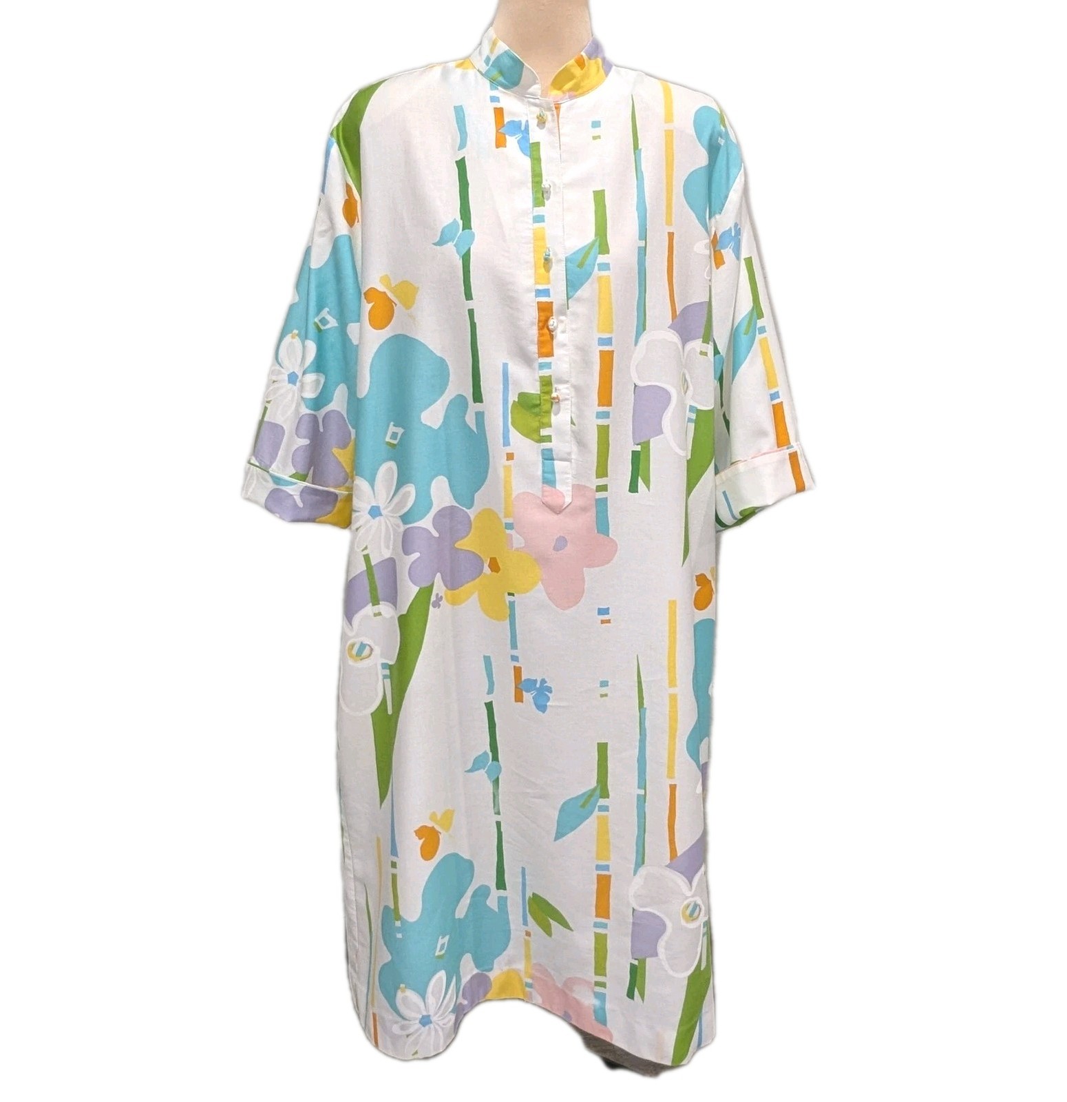 The Forever Dress Catherine Ogust Penthouse Gallery Tunic Caftan Burma Sz 18-XL