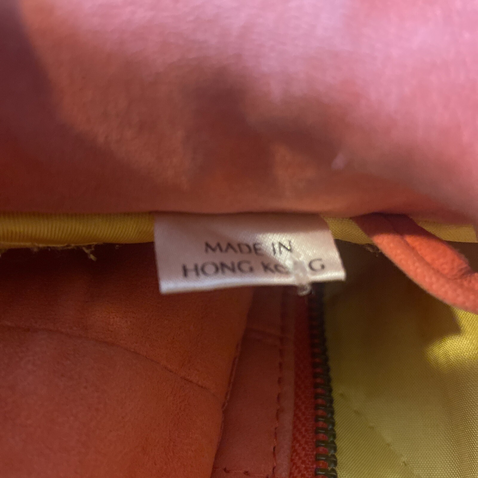 Vtg Suede Leather Jacket Zip Snap Button „A LINE” ANNE KLEIN Salmon Size XS?
